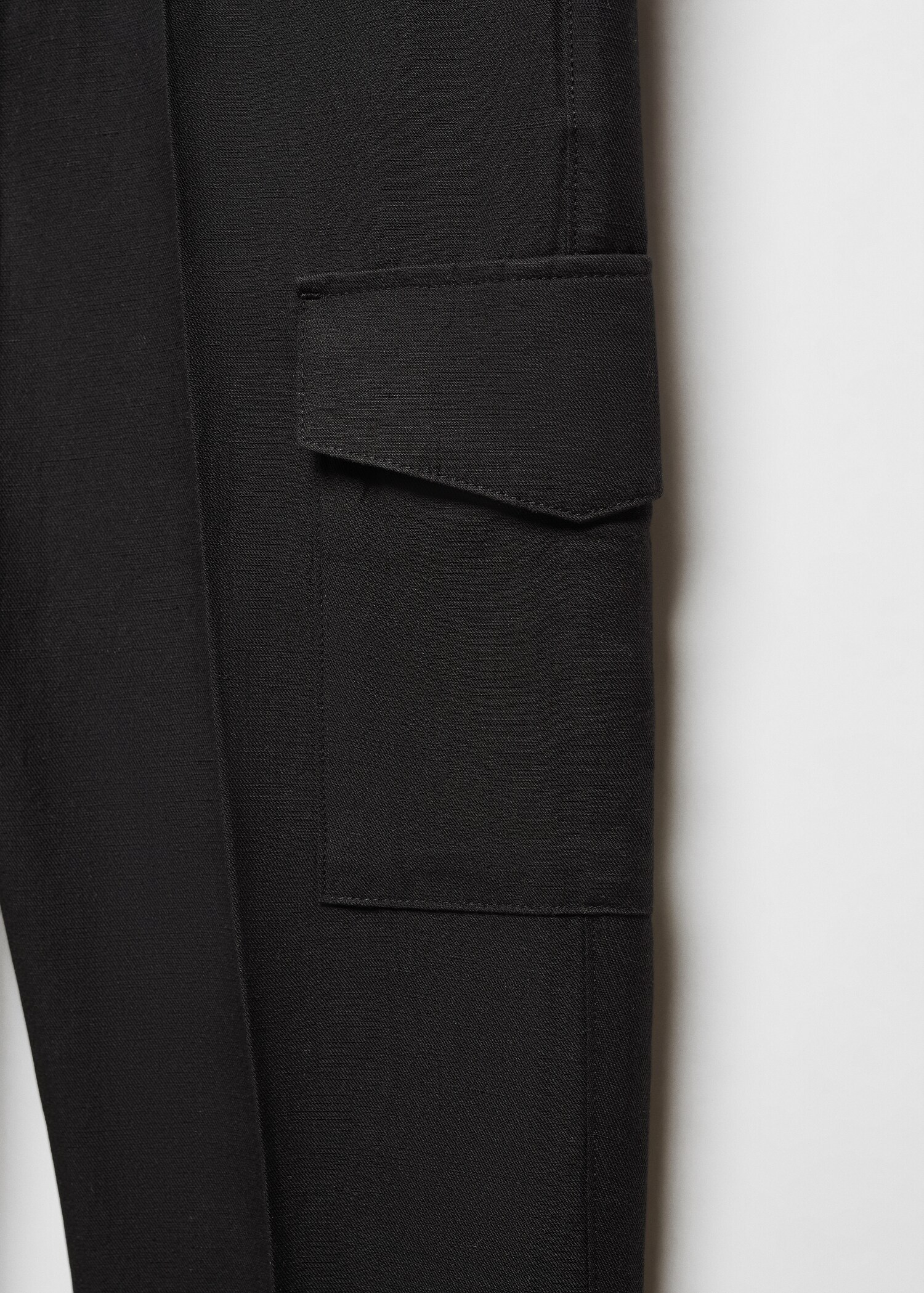 Pantalon cargo lin mélangé - Détail de l'article 8