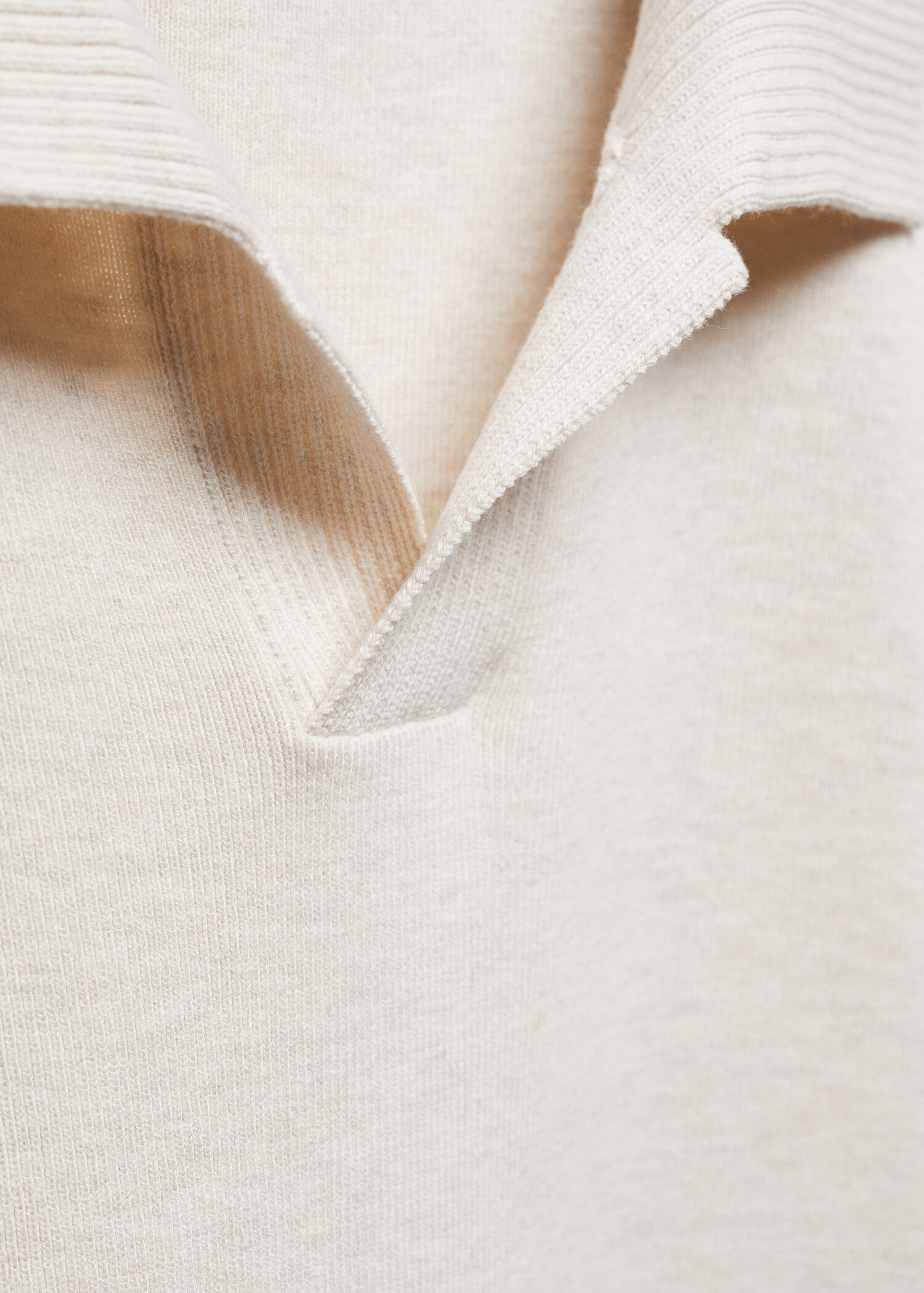 Fine knit cotton polo shirt - Details of the article 8