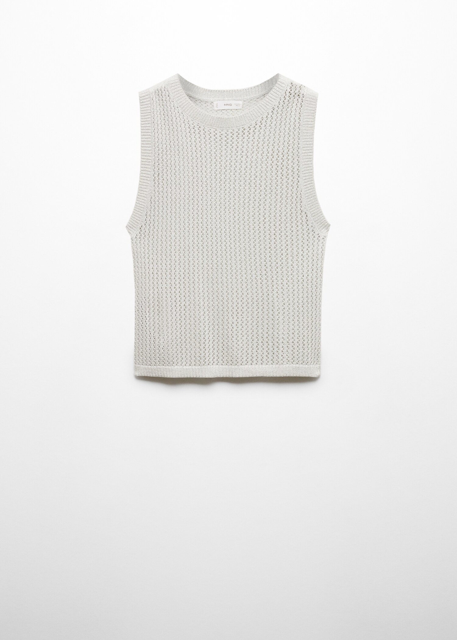 Openwork knitted lurex top - Article without model