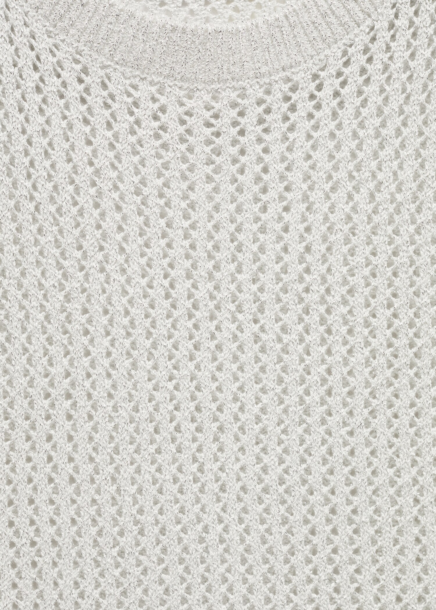 Openwork knitted lurex top - Details of the article 8