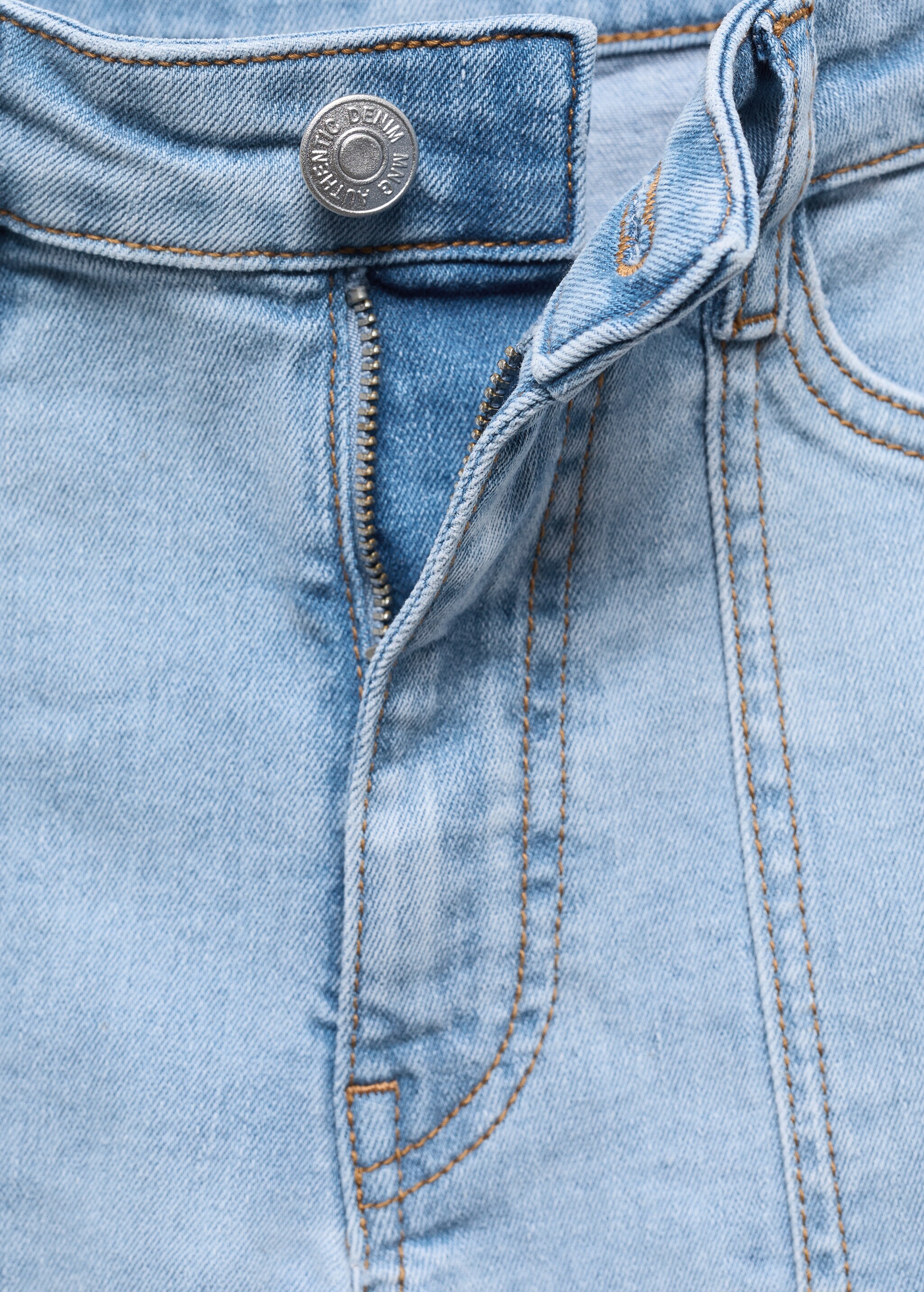 Medium-waist denim shorts - Details of the article 8