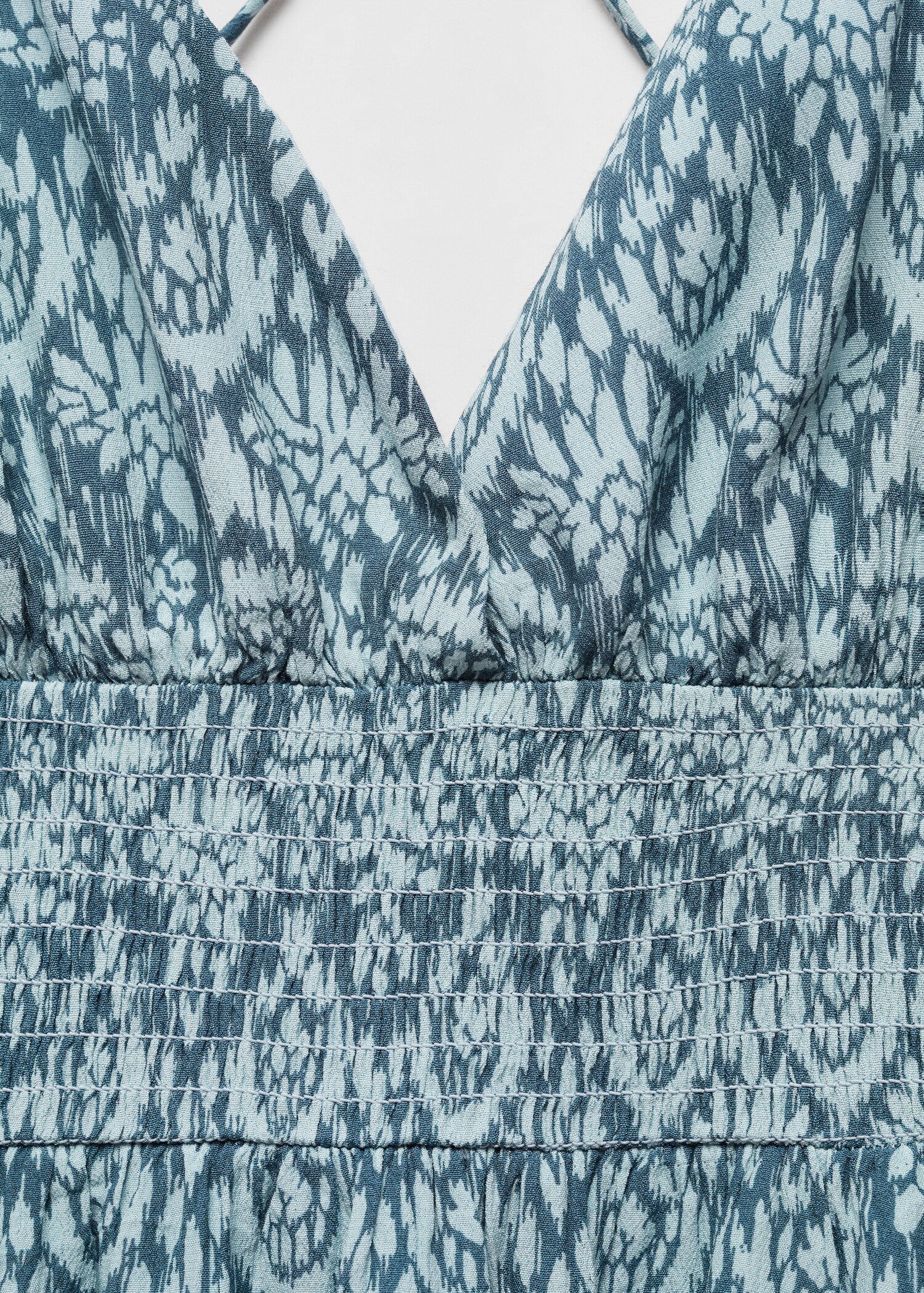Printed dress with ruffled detail - Details of the article 8