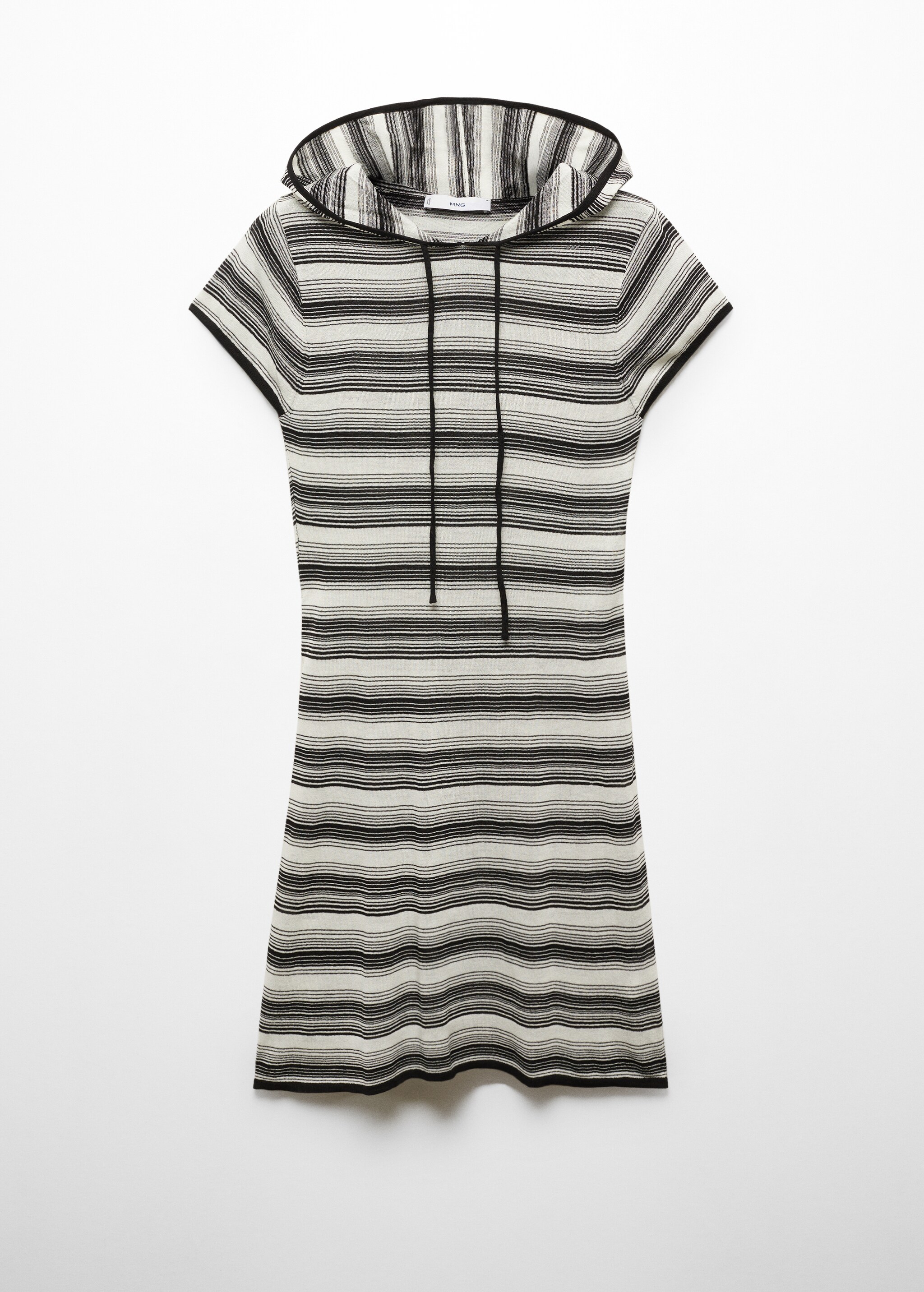 Hooded striped dress - Article without model