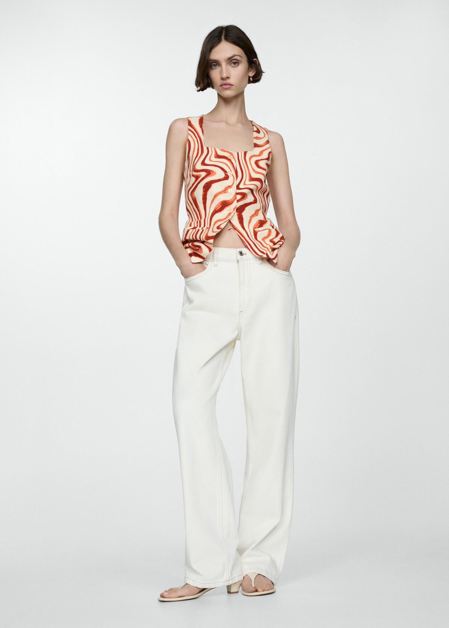 Bow print top - Details of the article 2