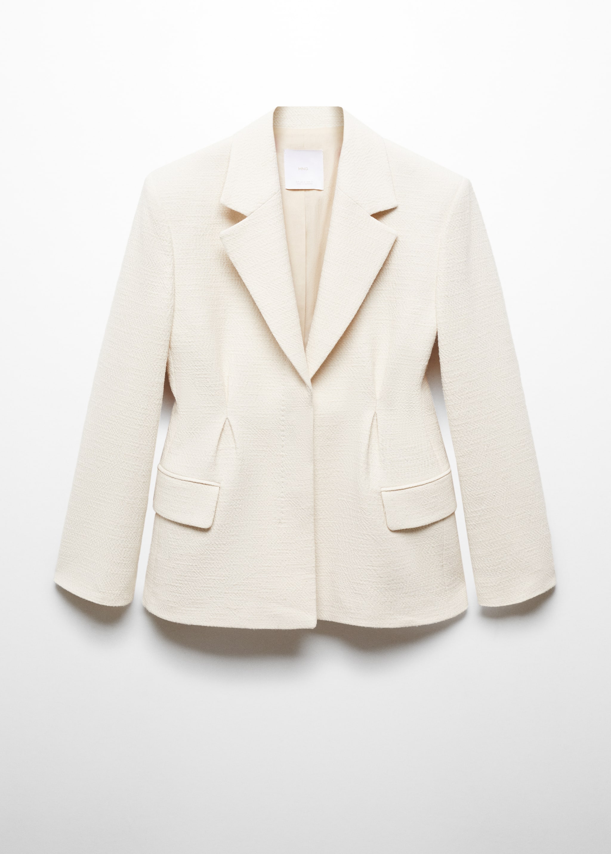 Textured blazer with darted detail - Article without model