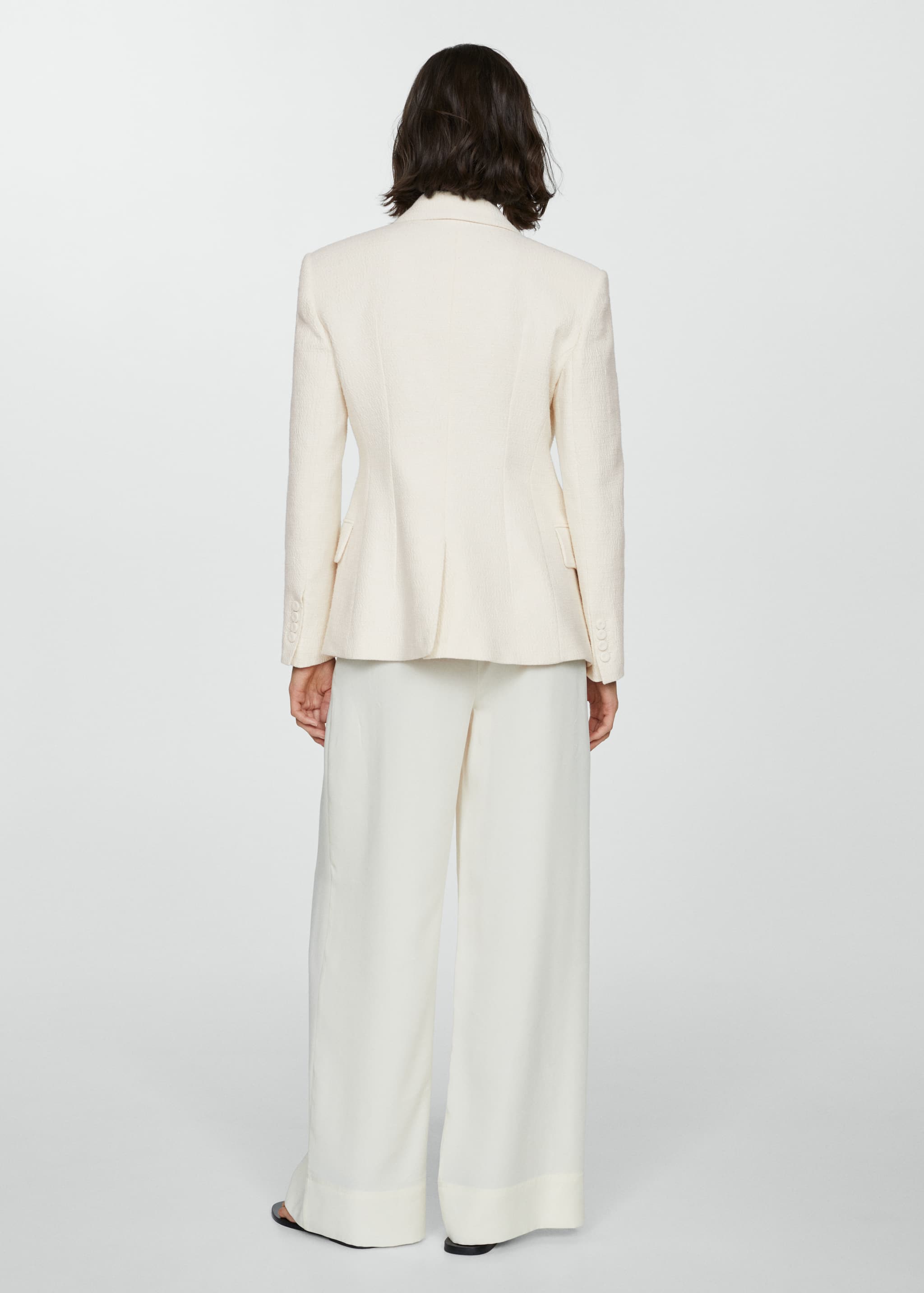 Textured blazer with darted detail - Reverse of the article