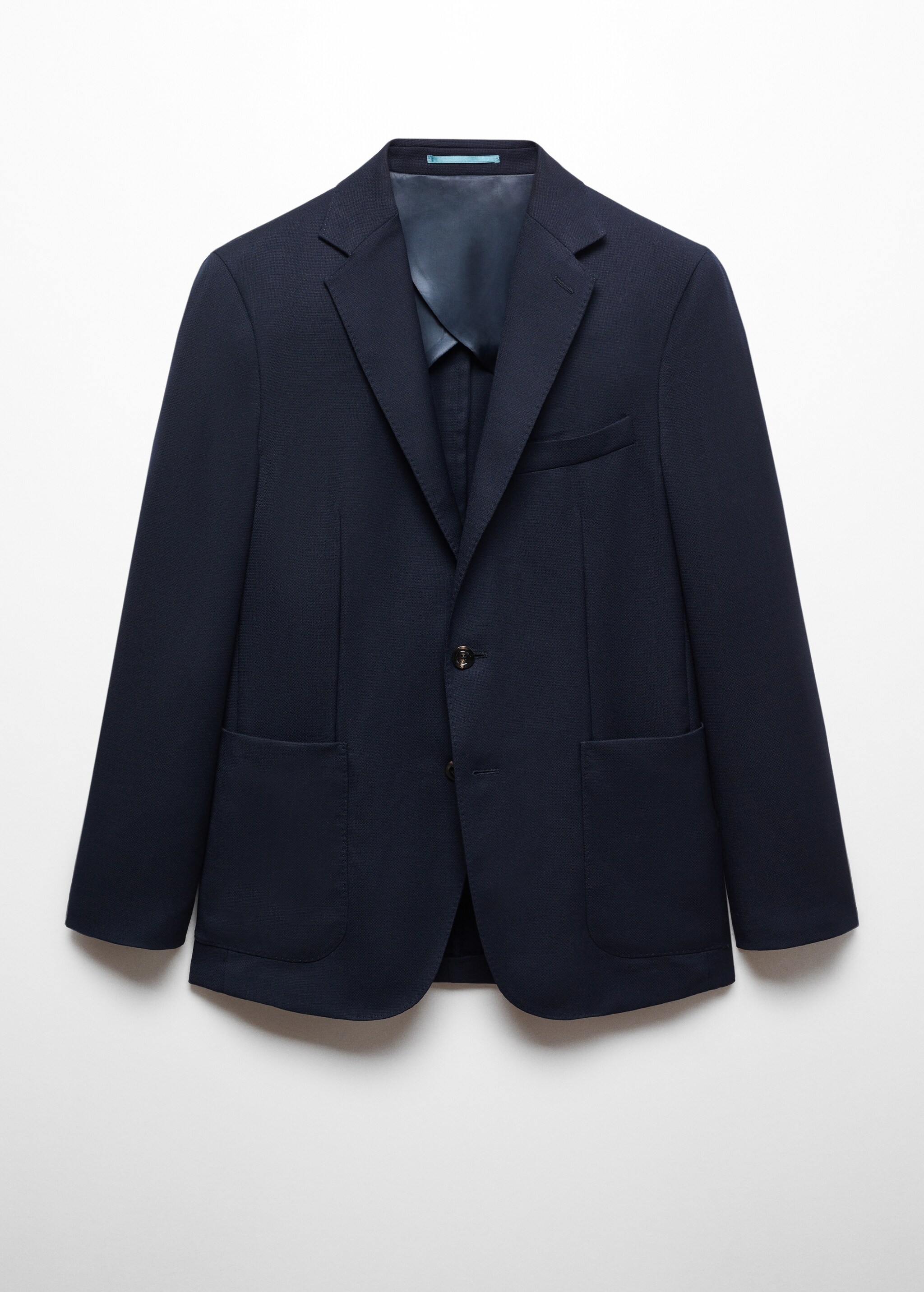 100% Italian virgin wool slim-fit suit blazer - Article without model