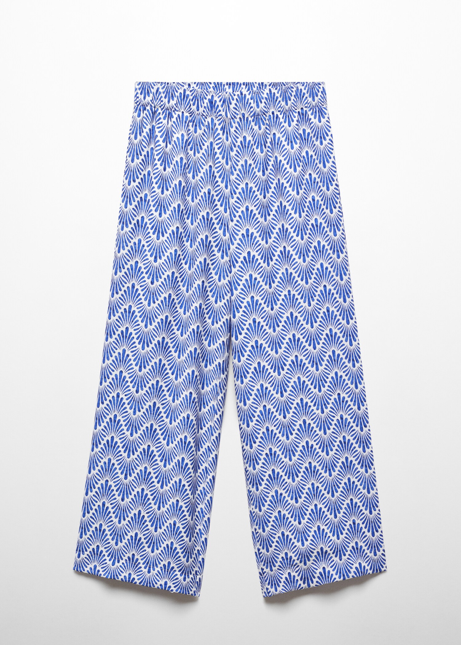 Printed straight trousers - Article without model