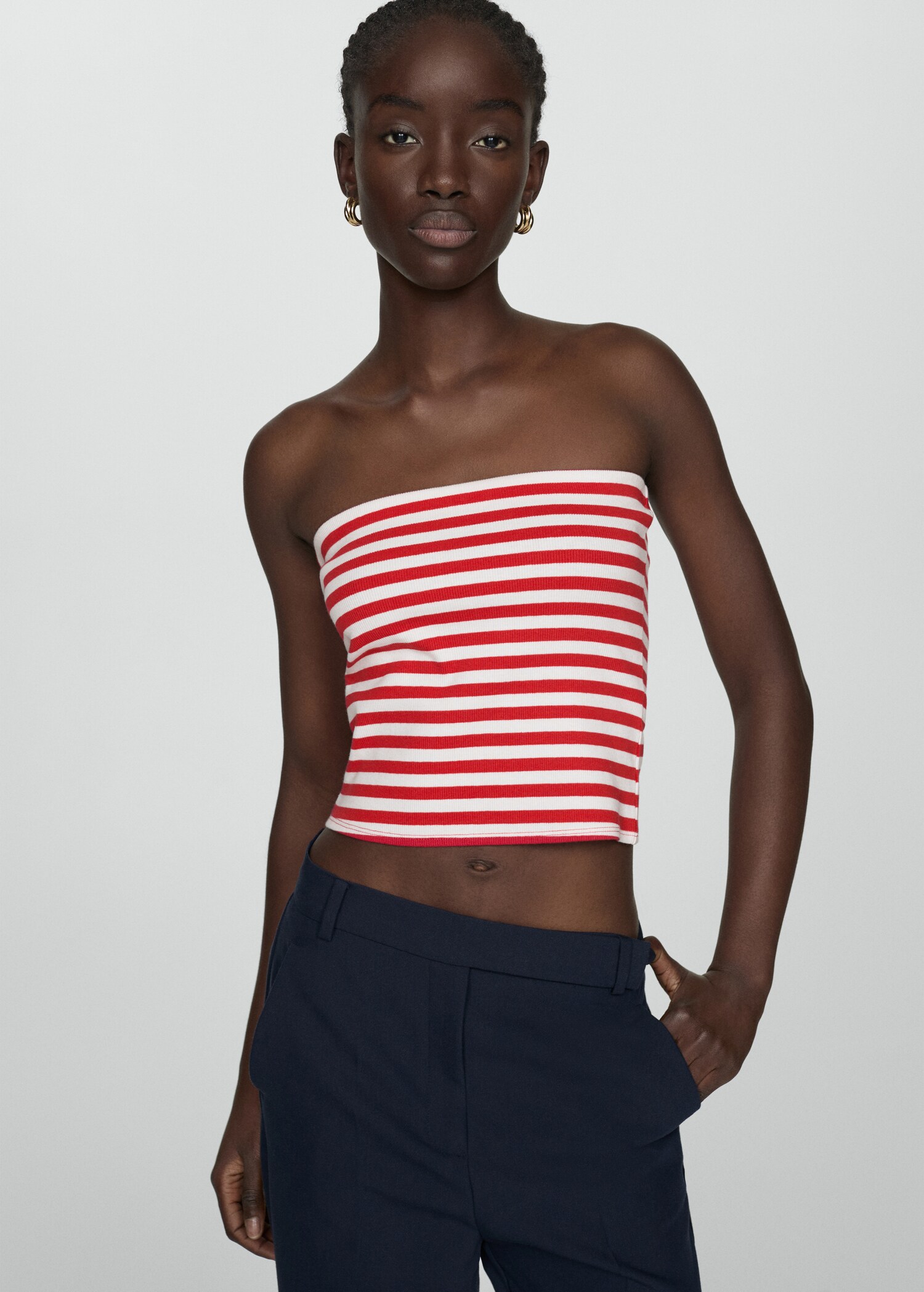 Cotton bandeau top - Medium plane