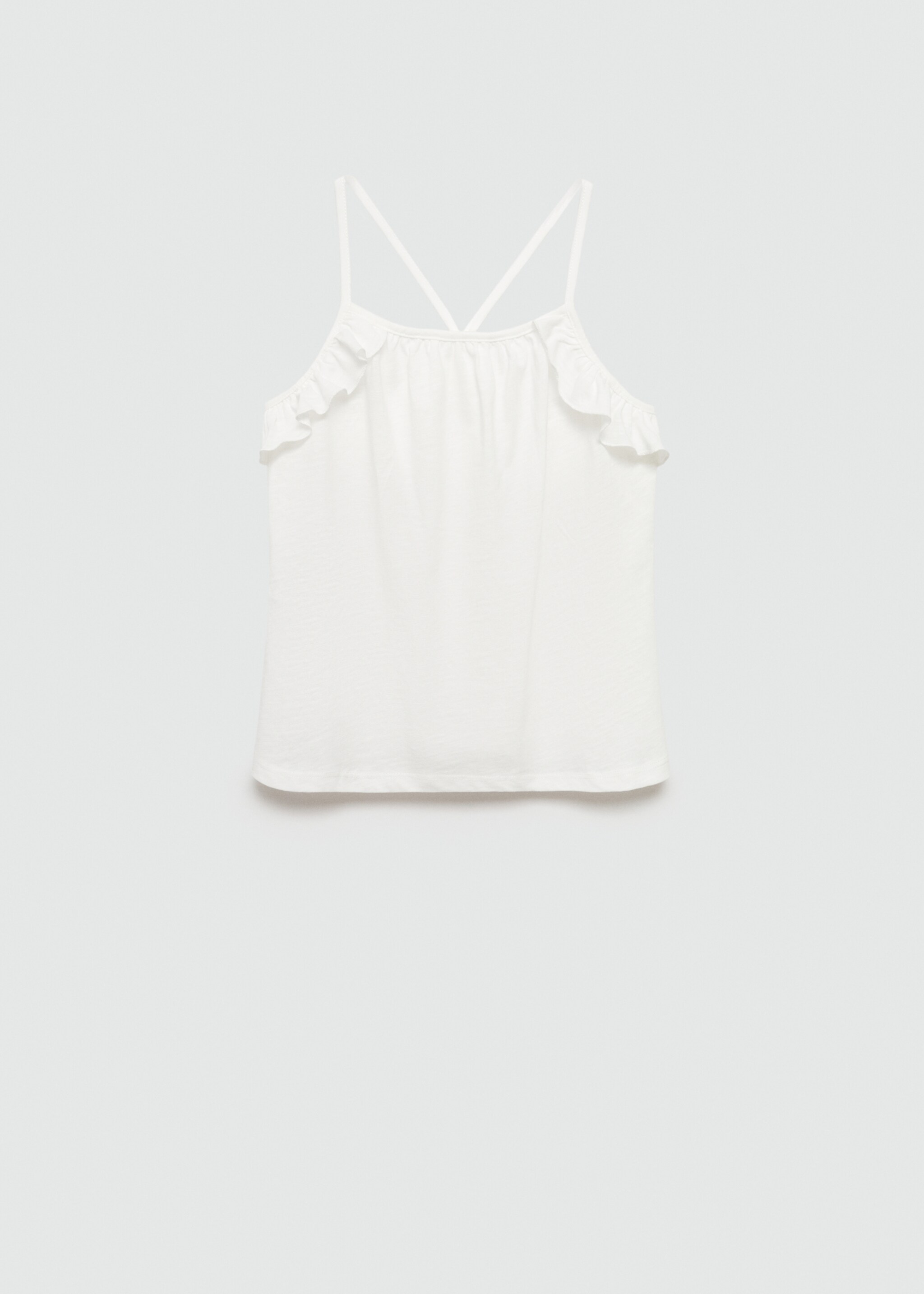Ruffled strap t-shirt - Article without model
