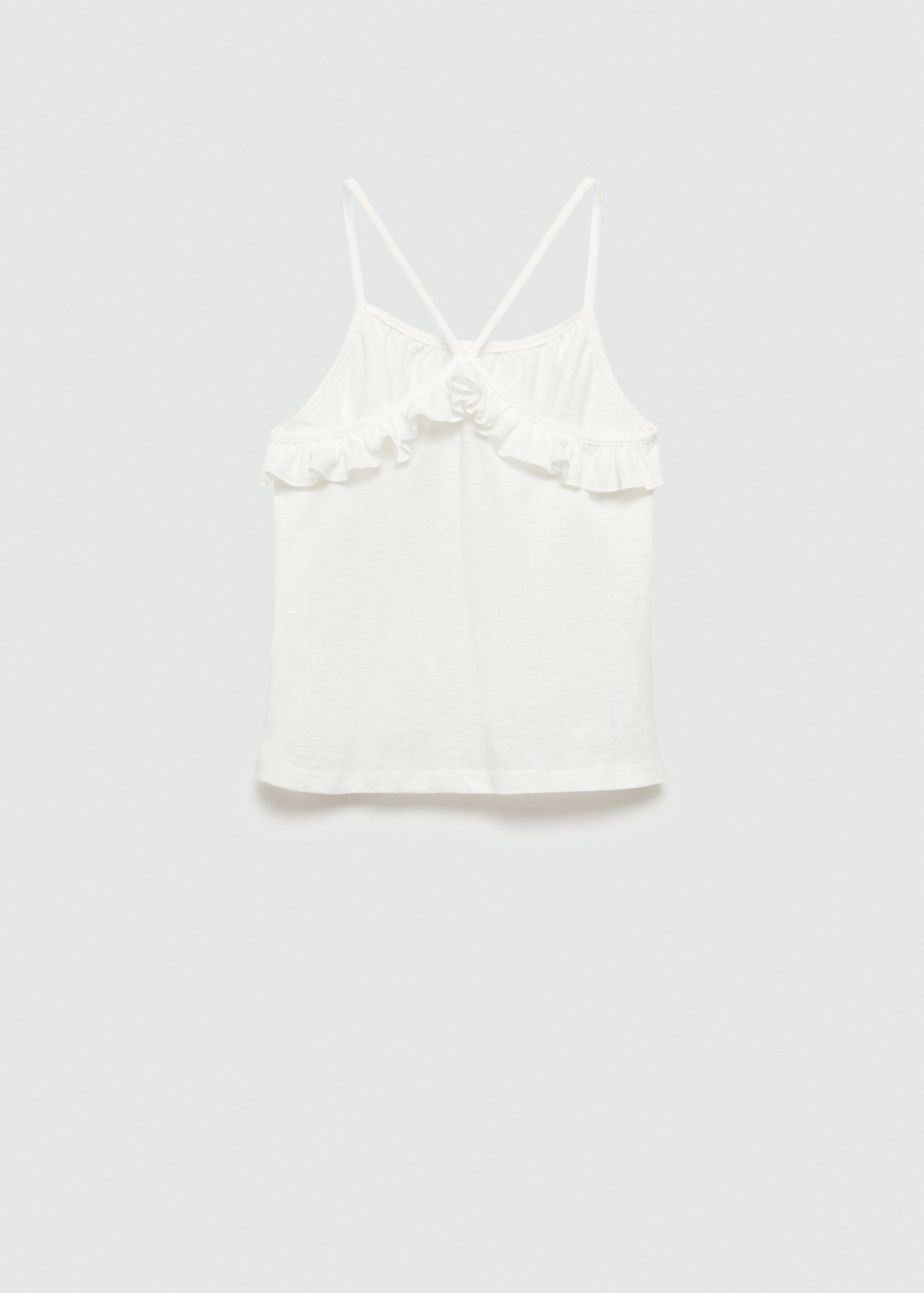Ruffled strap t-shirt - Reverse of the article