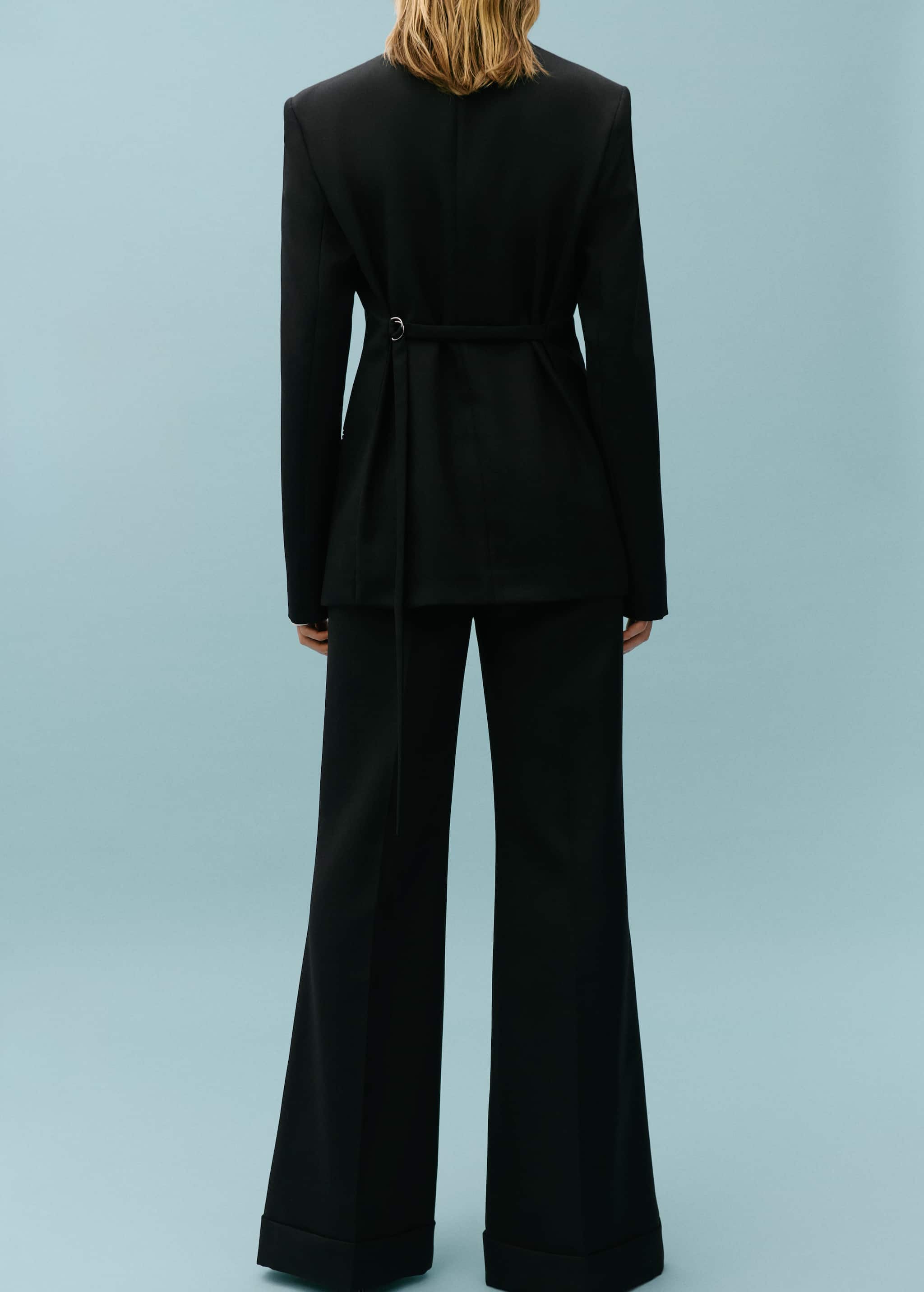Wool-blend suit trousers - Reverse of the article