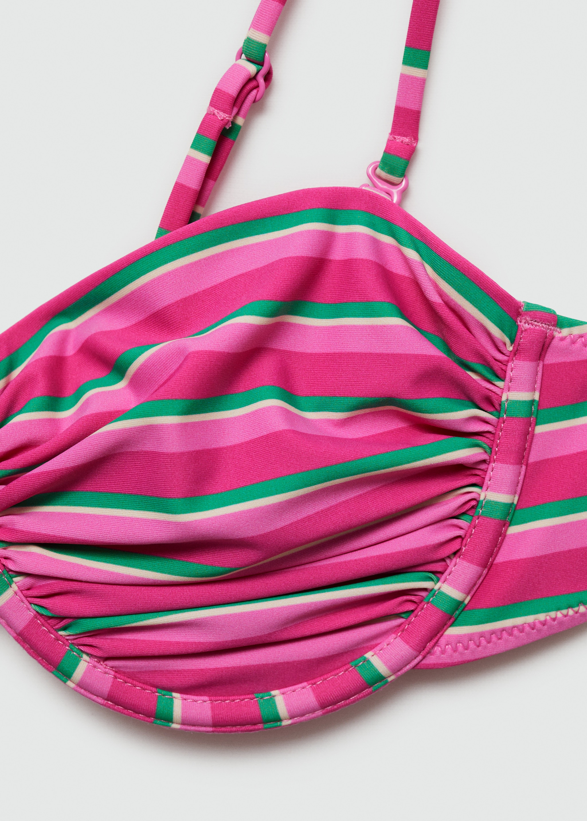 Striped printed bikini top - Details of the article 8