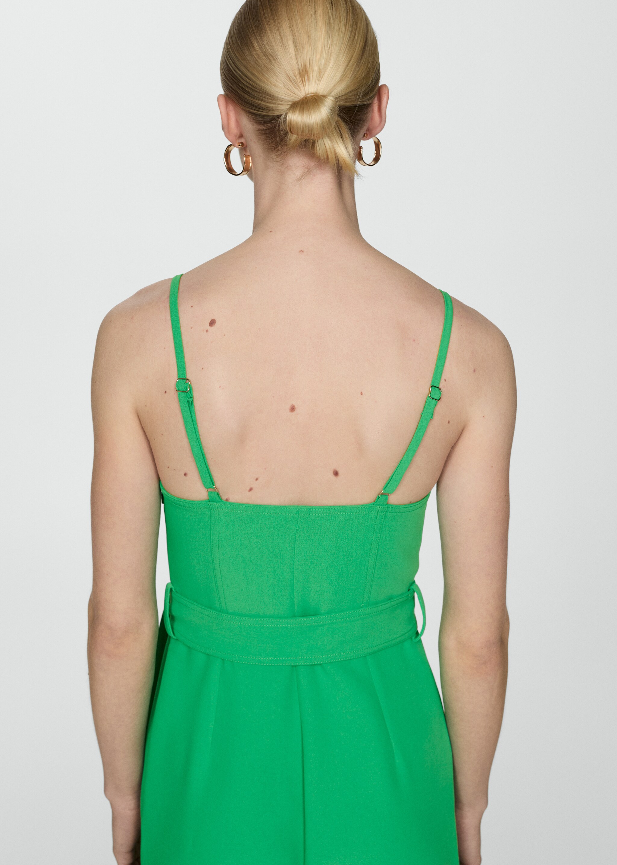 Bow long jumpsuit - Reverse of the article