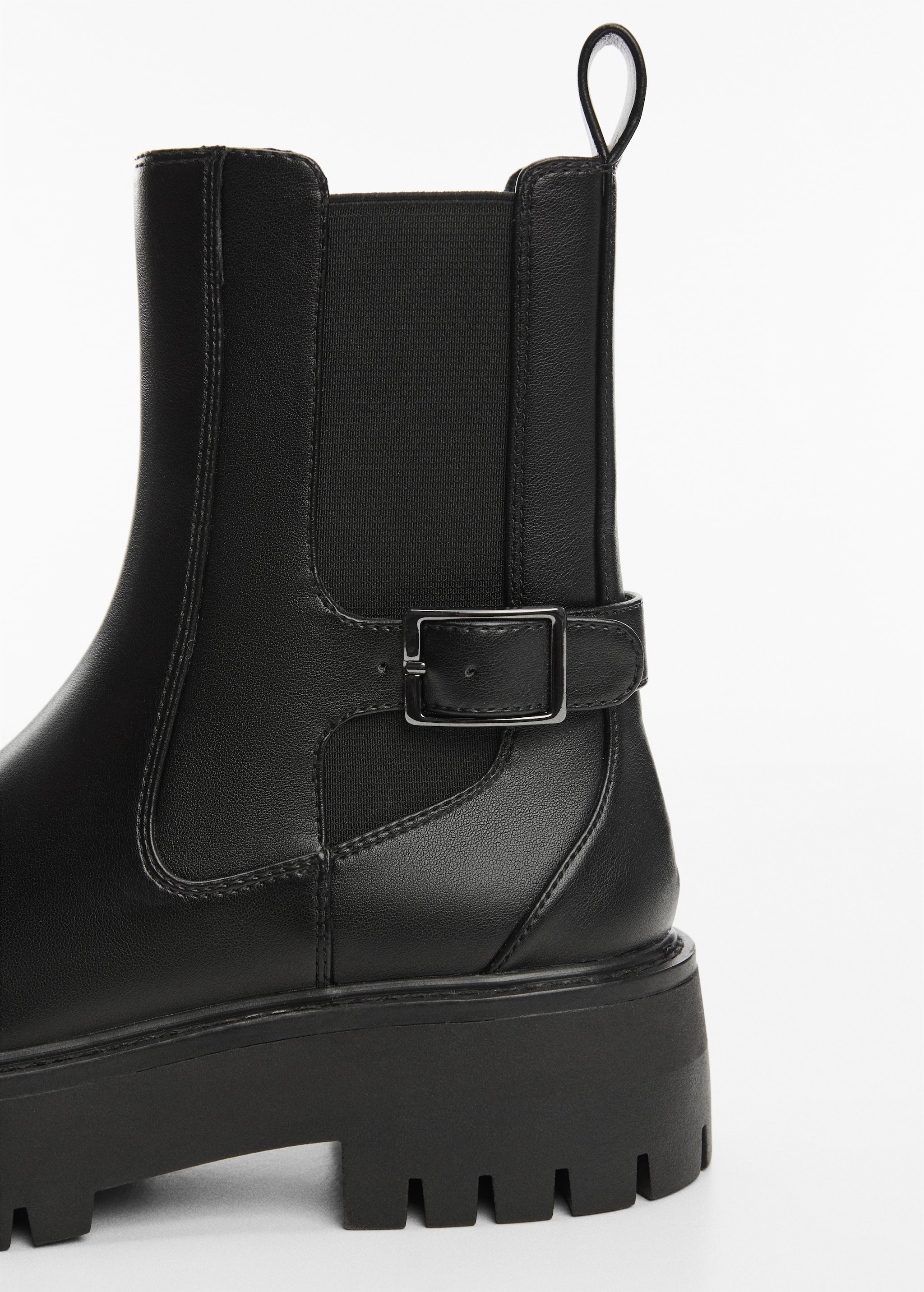 Ankle boots with elastic panel and buckle - Details of the article 2