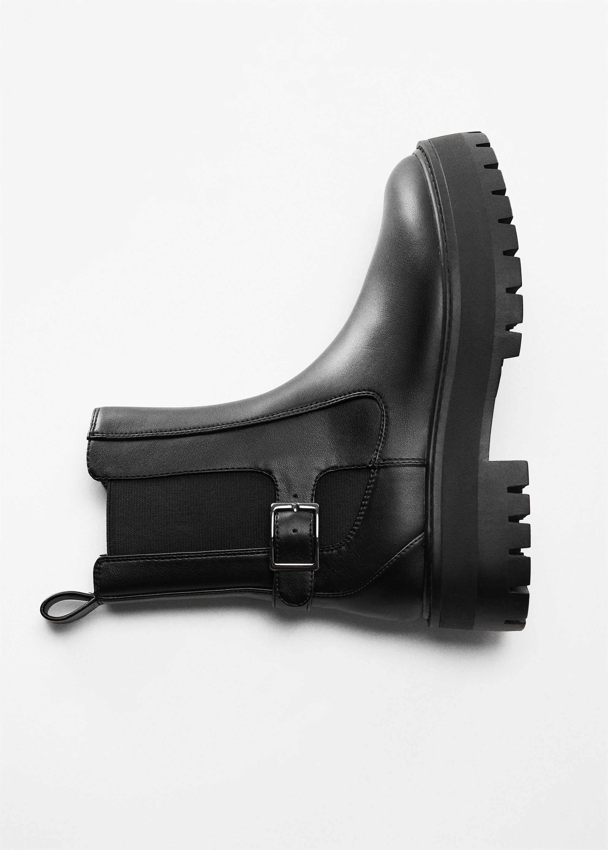 Ankle boots with elastic panel and buckle - Details of the article 5