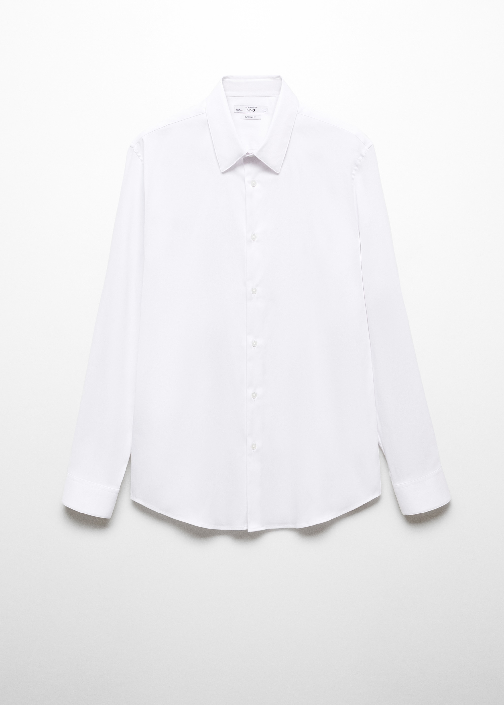 قميص بدلة من قماش البوبلين سوبر سليم فيت - منتج دون نموذج
