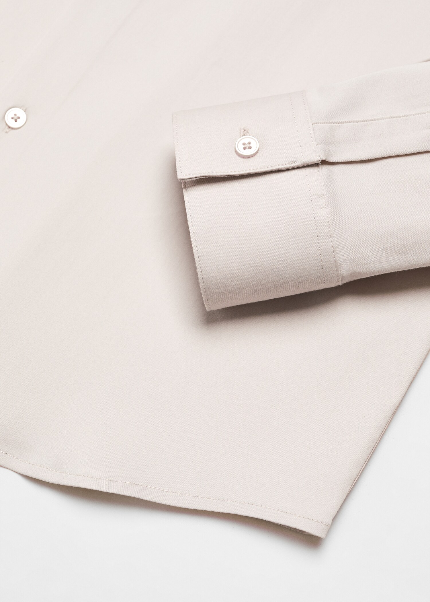 Super slim-fit poplin suit shirt - Details of the article 0