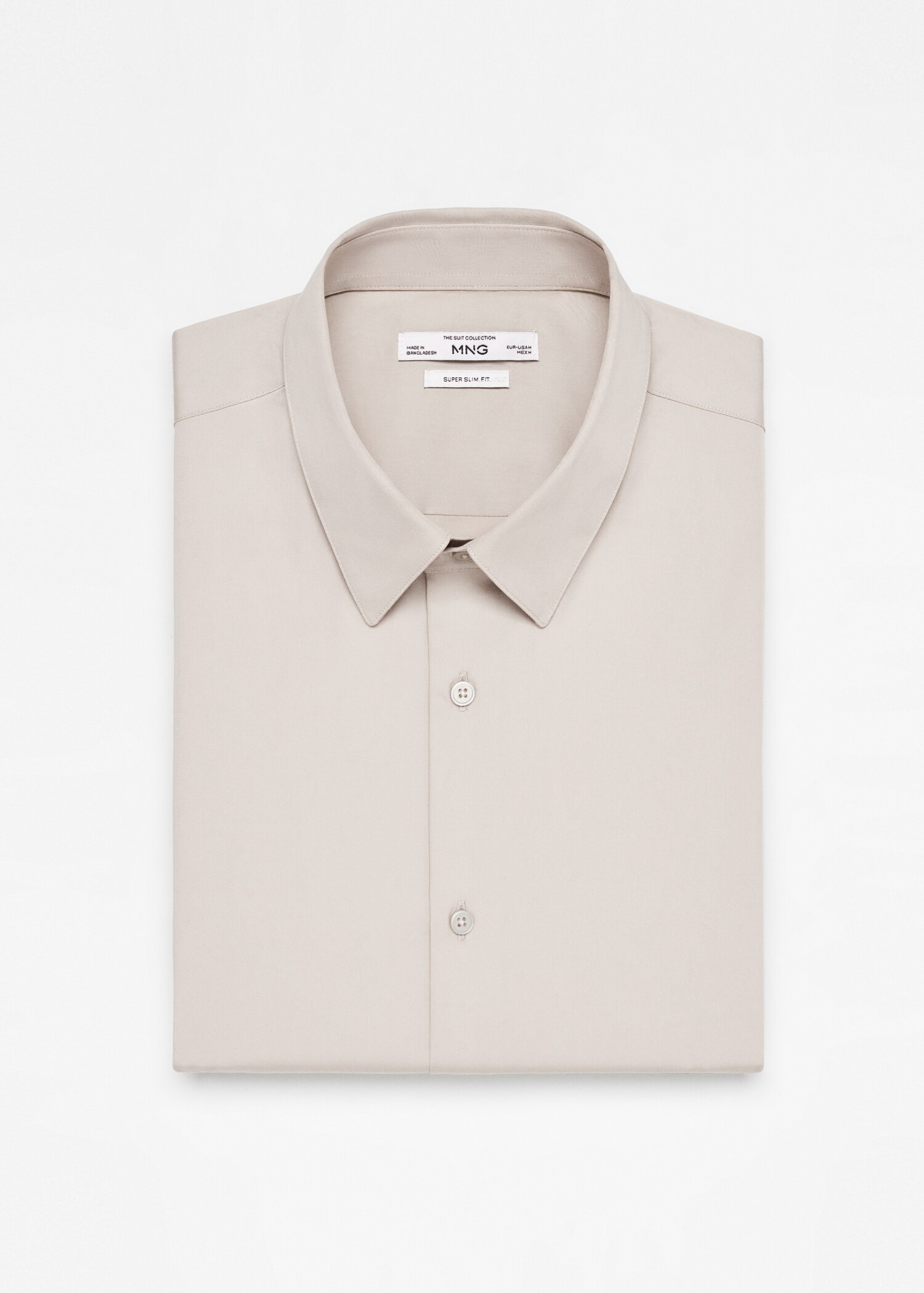 Super slim-fit poplin suit shirt - Details of the article 8