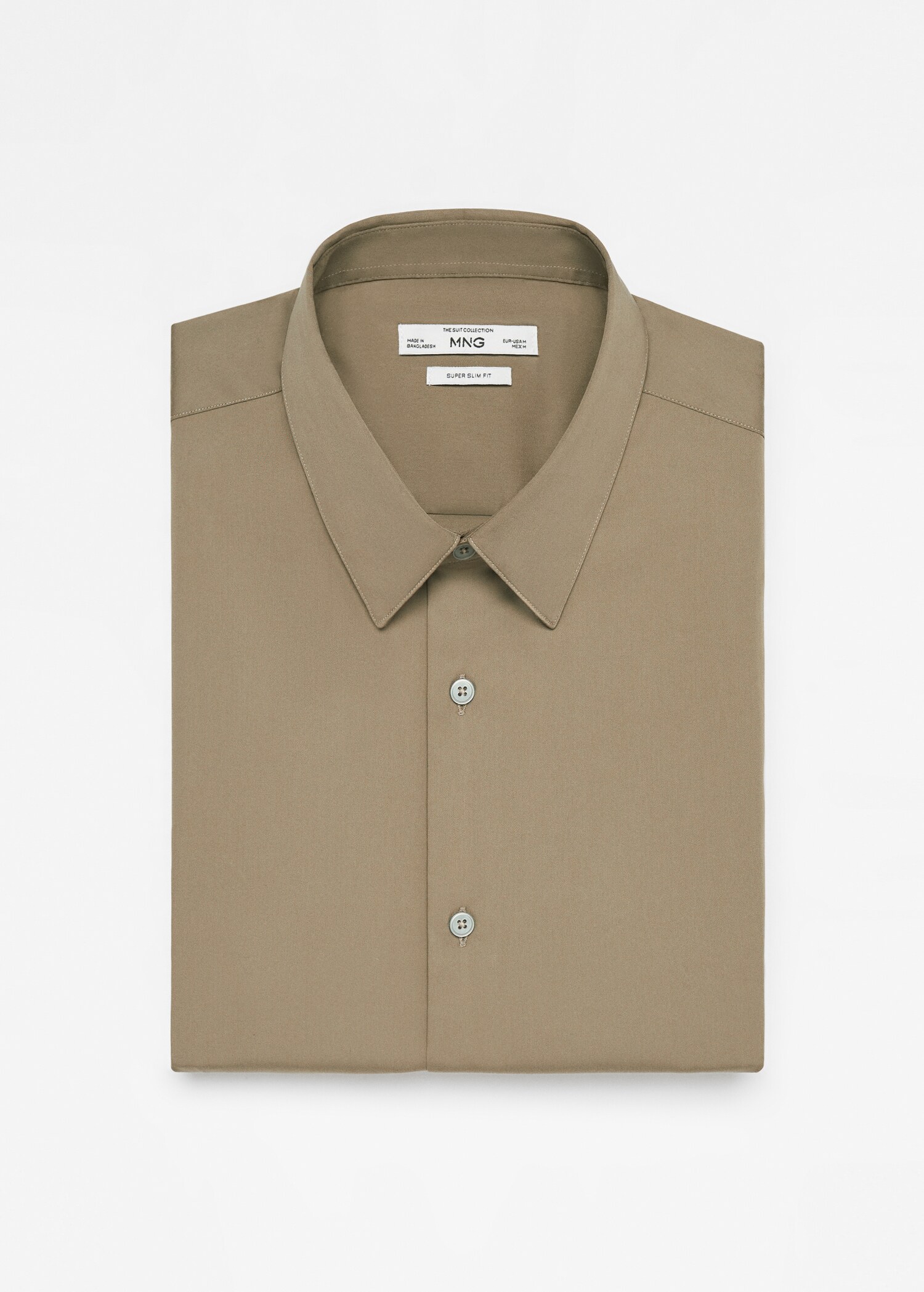 Super slim-fit poplin suit shirt - Details of the article 8