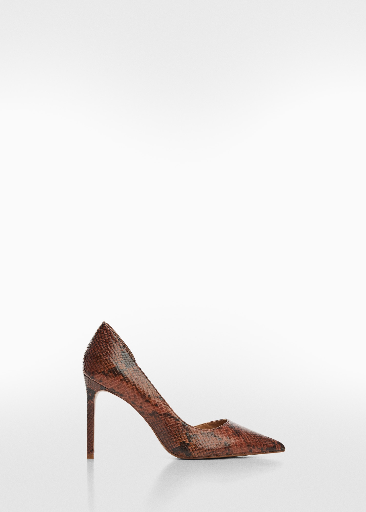 Animal print effect heel shoe - Article without model