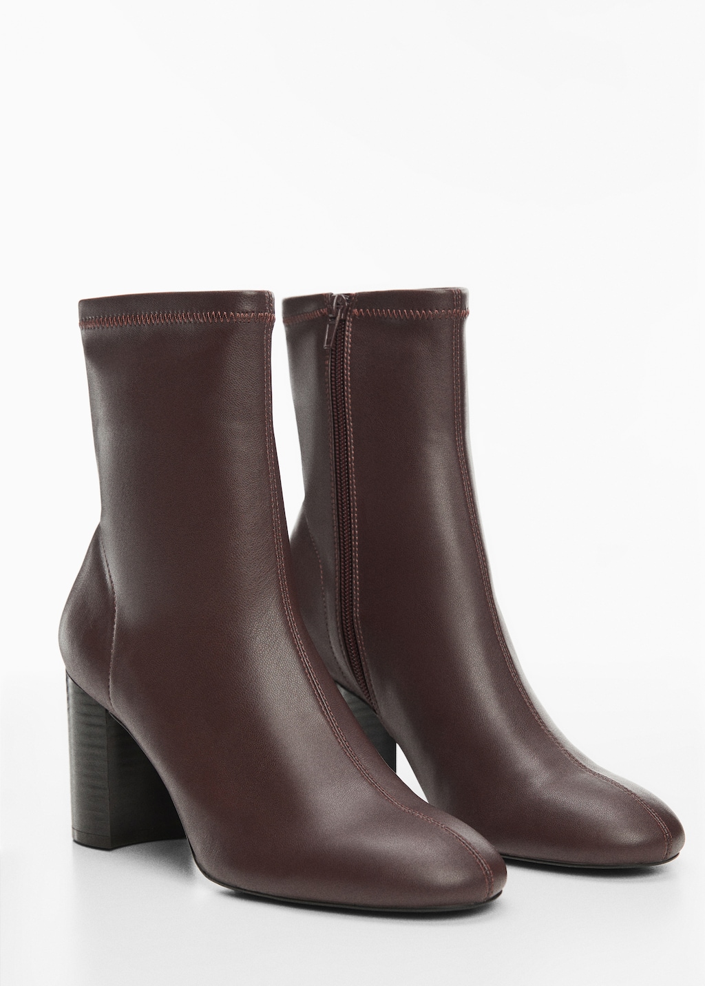Bottines talon bout rond