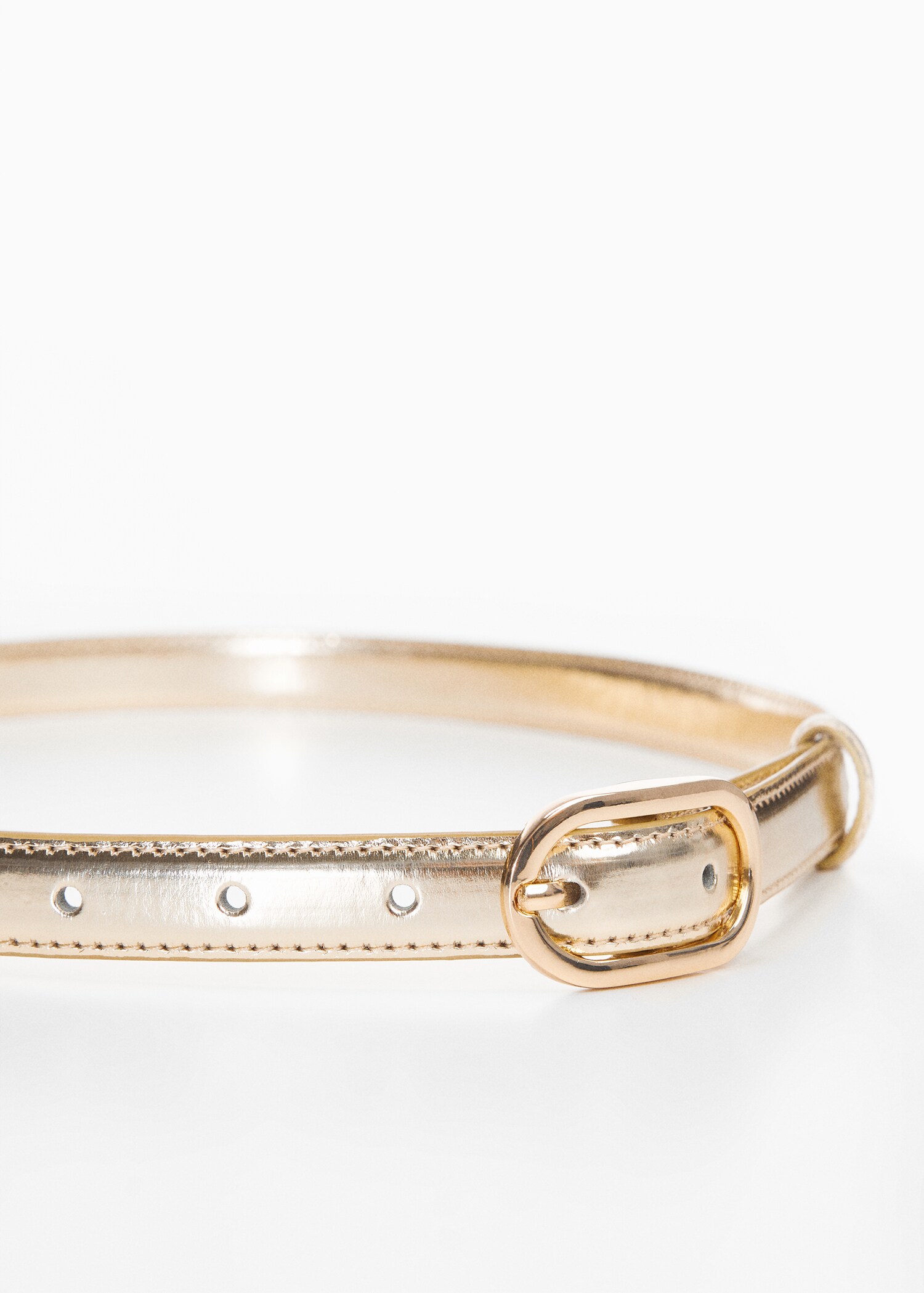 Oval buckle belt - Medium plane