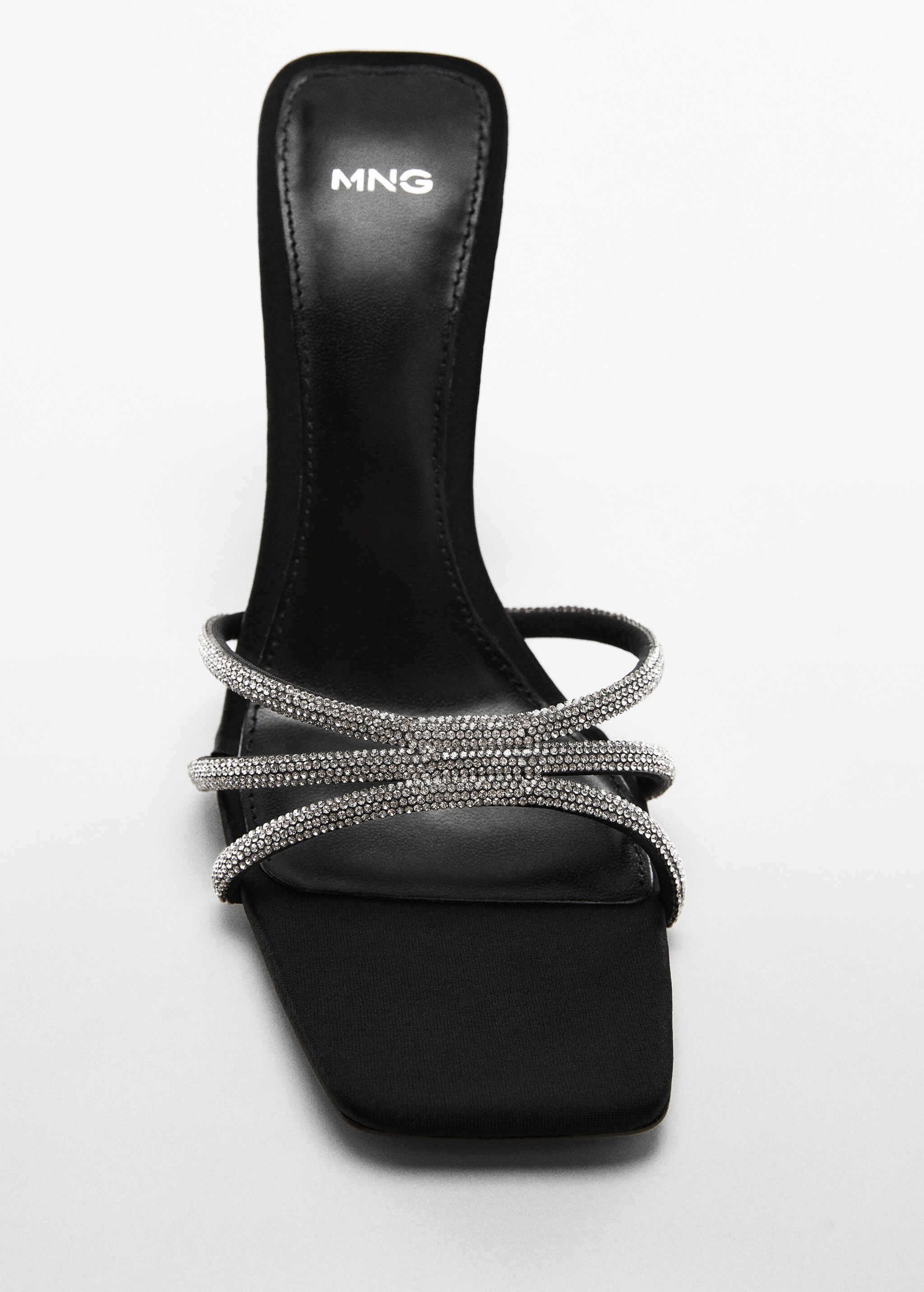 Heeled sandals with rhinestone straps - Details of the article 5
