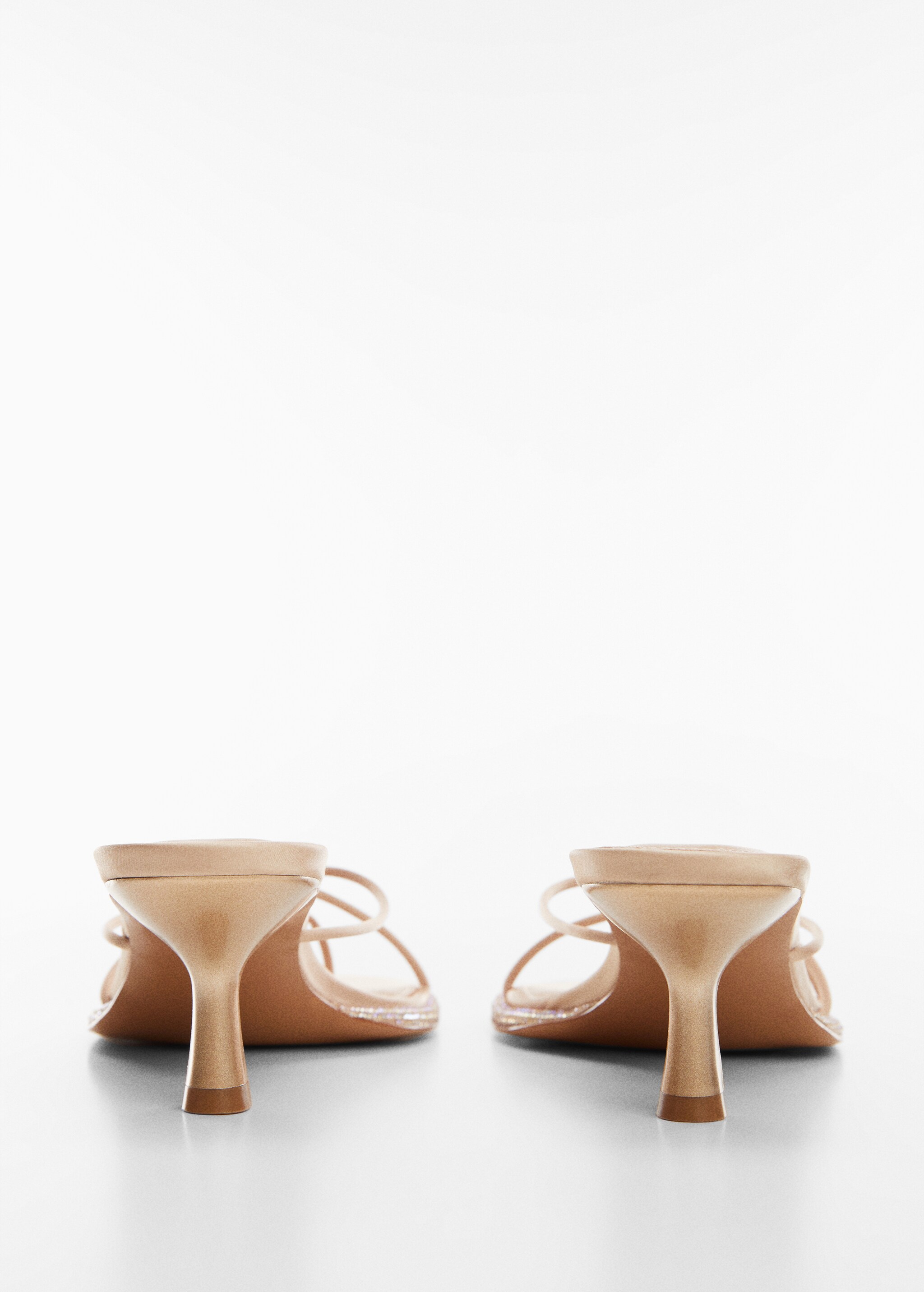 Heeled sandals with rhinestone detail - Детальніше про товар 1