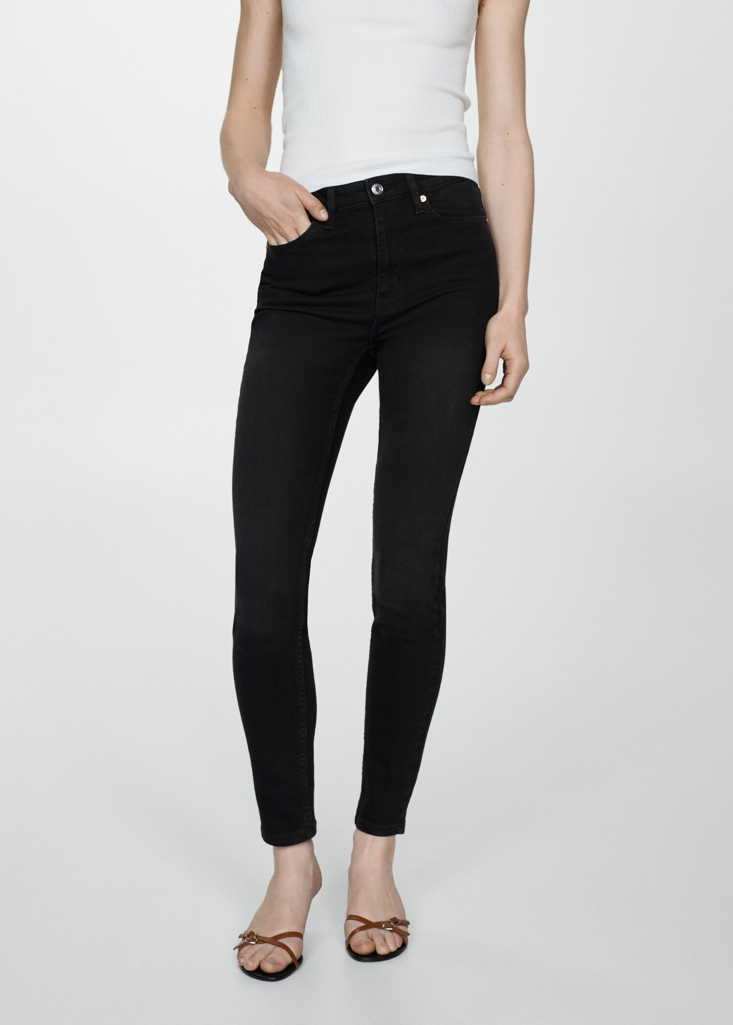 High-rise skinny jeans - Medium plane