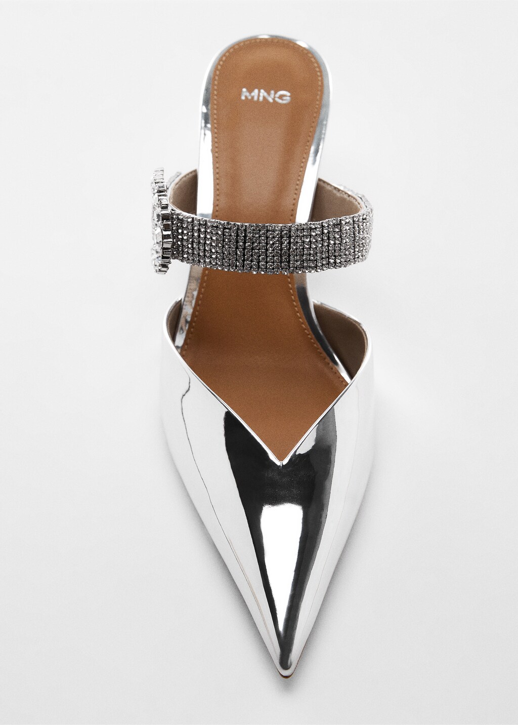 Pointed shoes with rhinestone detail - Women | MANGO Montenegro
