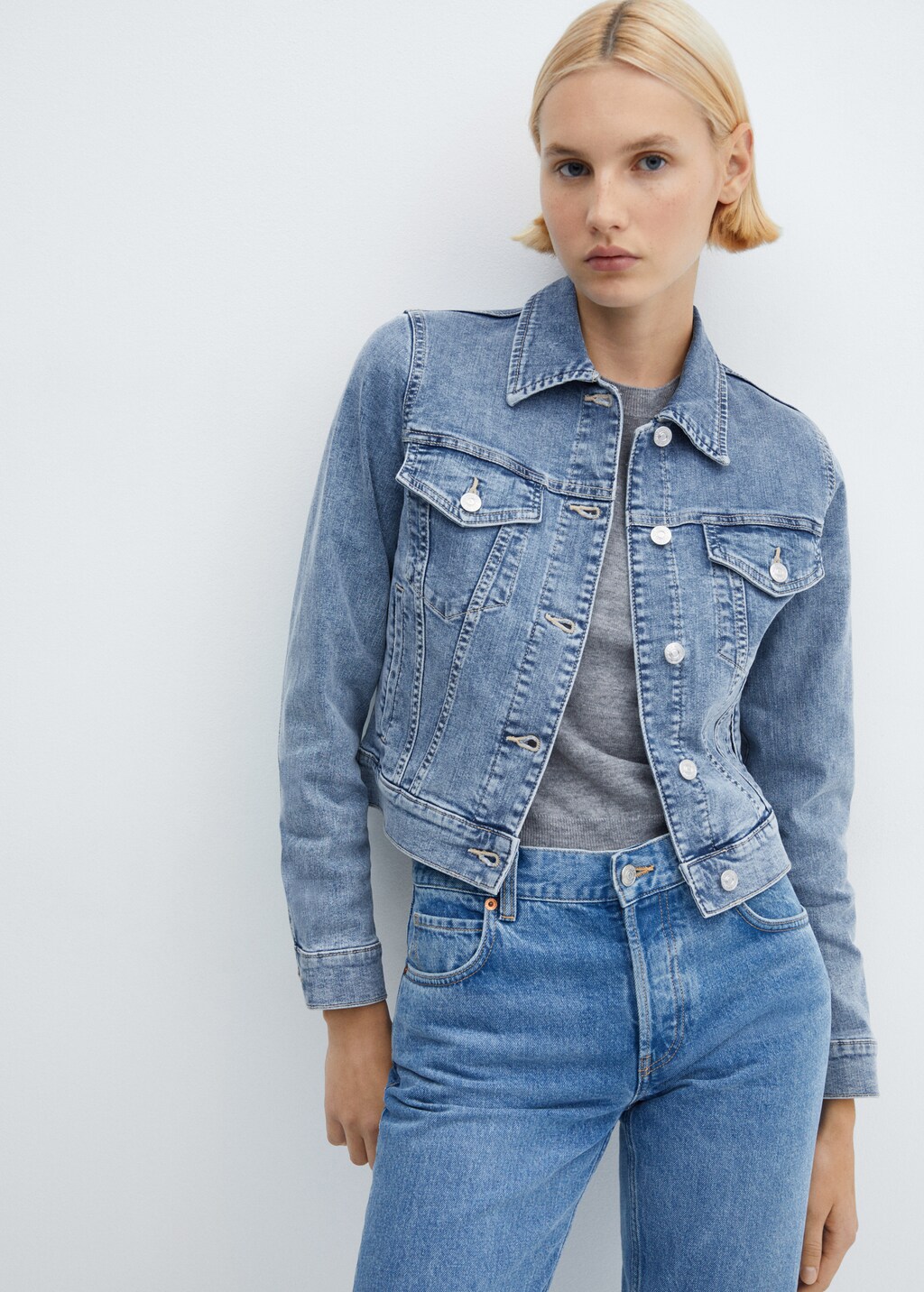 Mango jeans jacket best sale