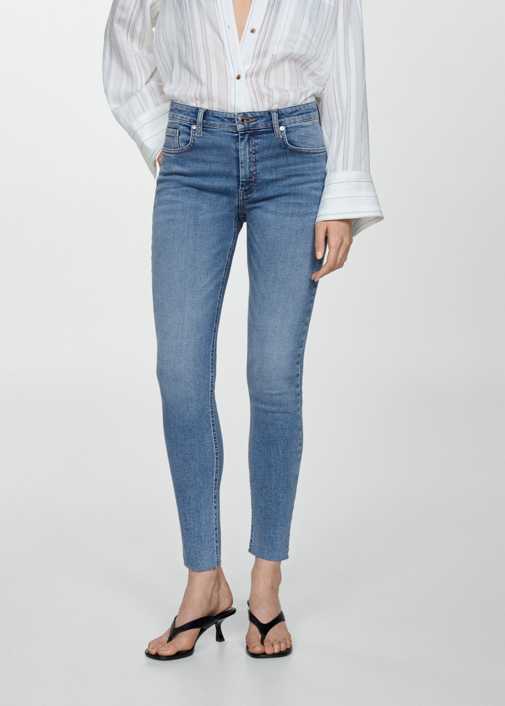 Skinny cropped jeans - Medium plane