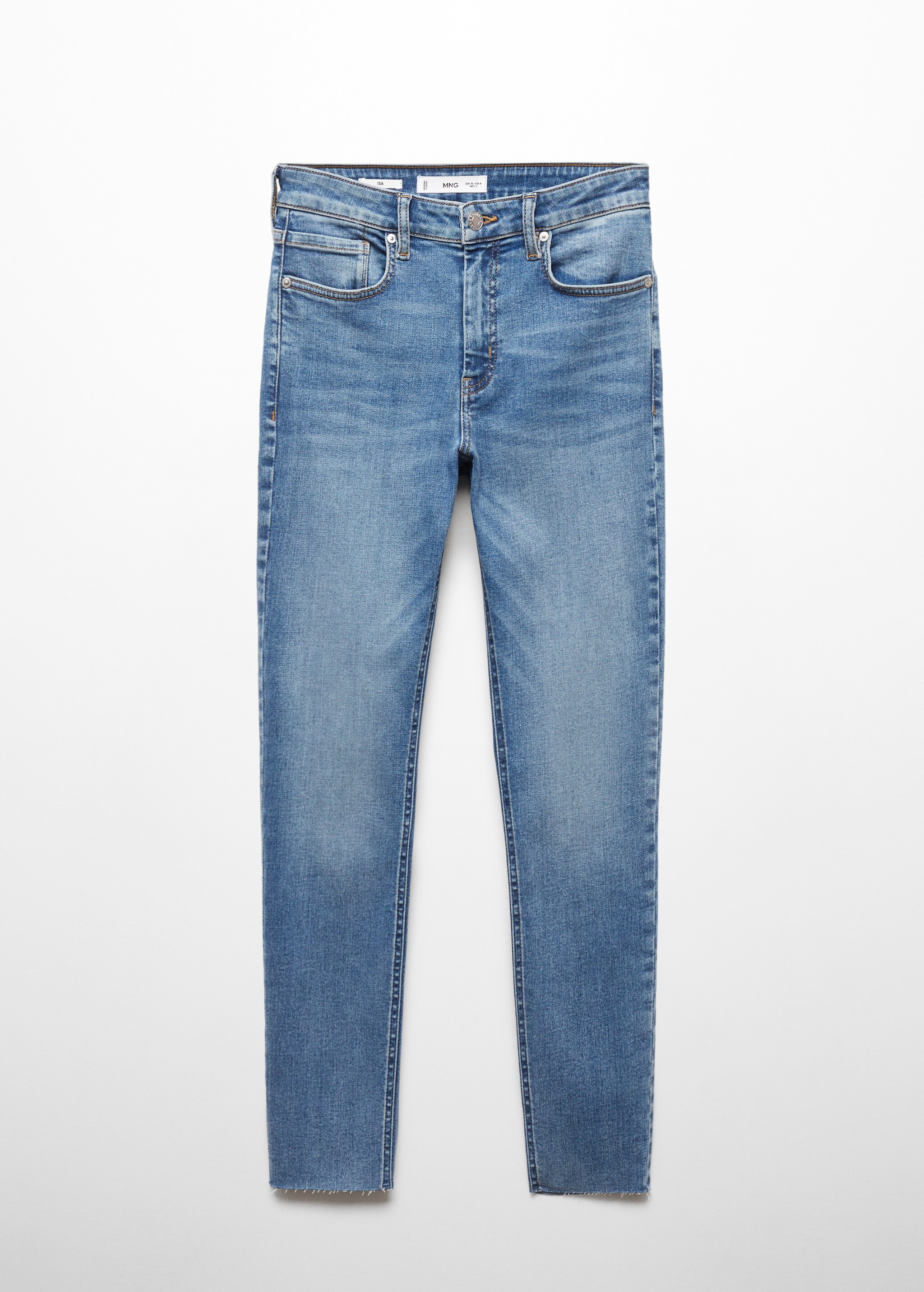 Укороченные джинсы-скинни - Изделие без модели