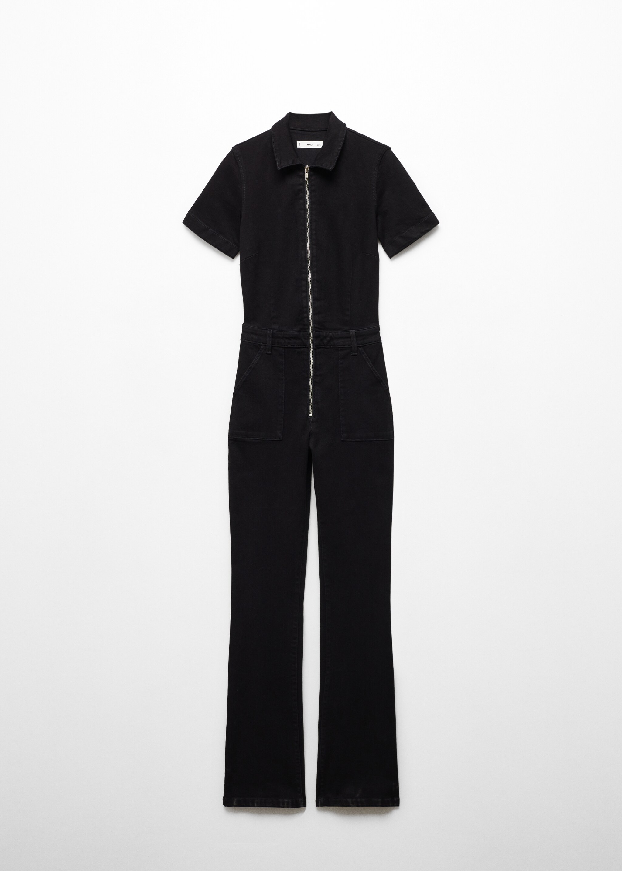 Denim jumpsuit with zipper - Article without model