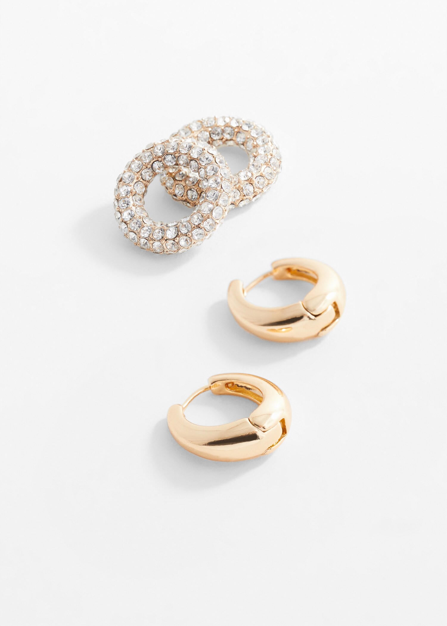 Mixed hoop earrings - Details of the article 1