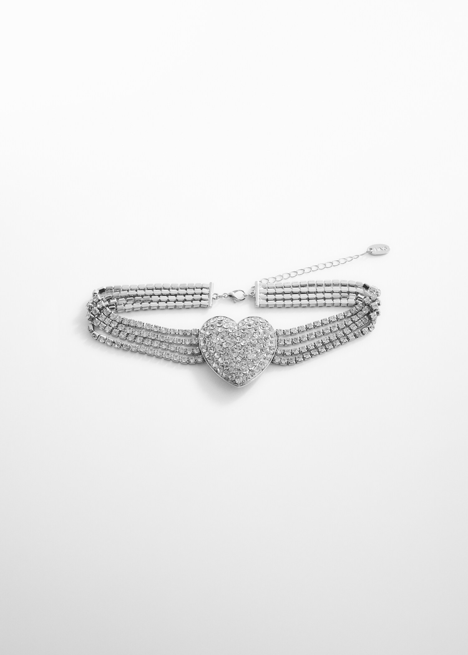 Choker cuore cristalli - Articolo senza modello