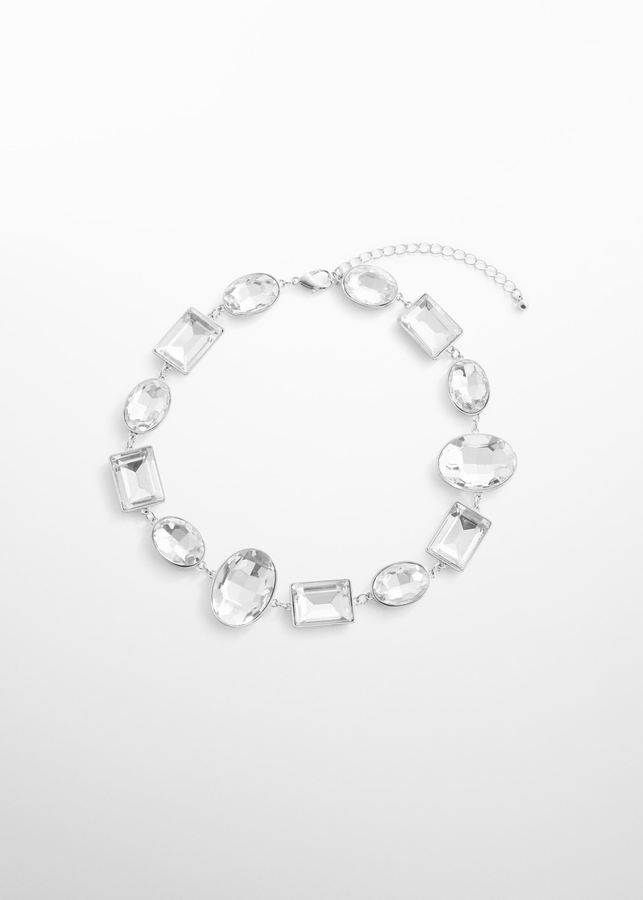 Ожерелье с ограненными кристаллами - Изделие без модели