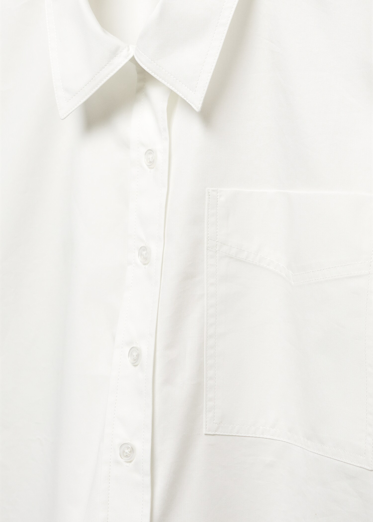 100% cotton crop shirt - Details of the article 8