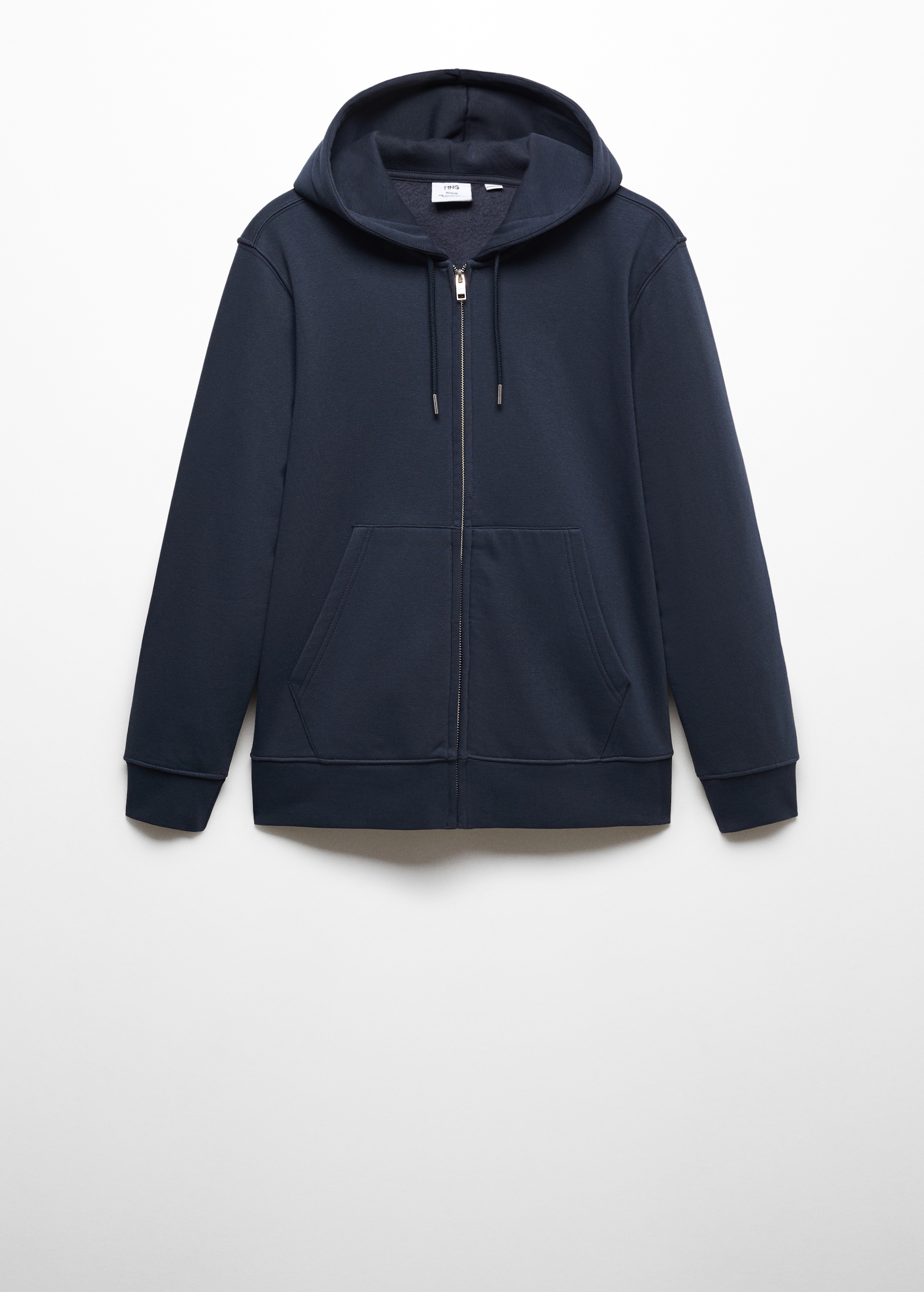 Cotton zip-up hoodie - Article without model