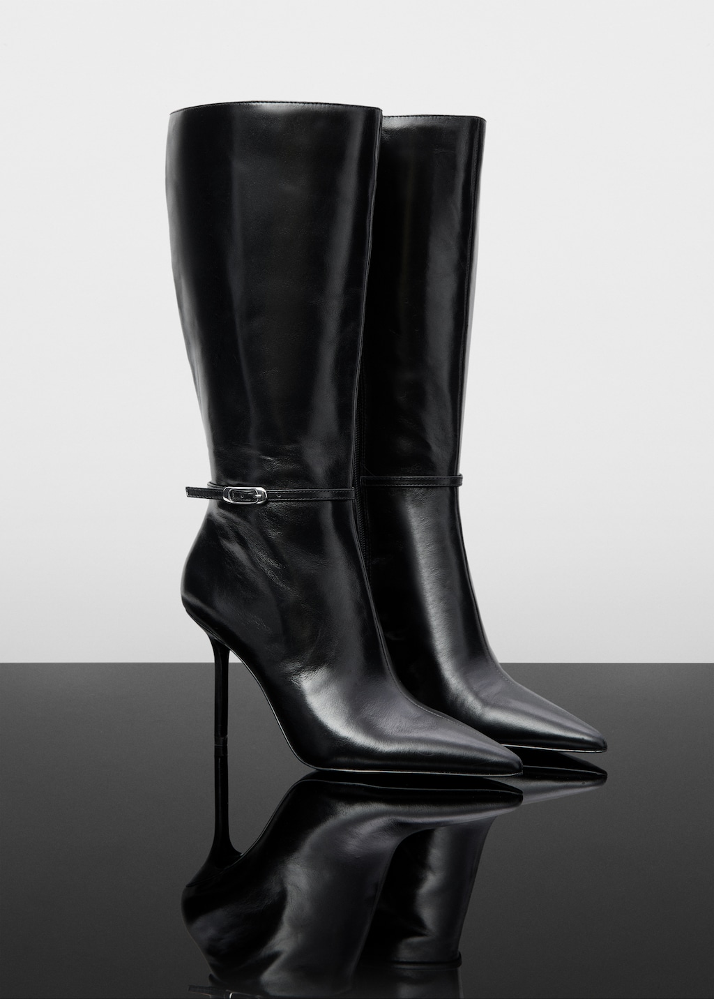Heel leather boot Women MANGO Georgia