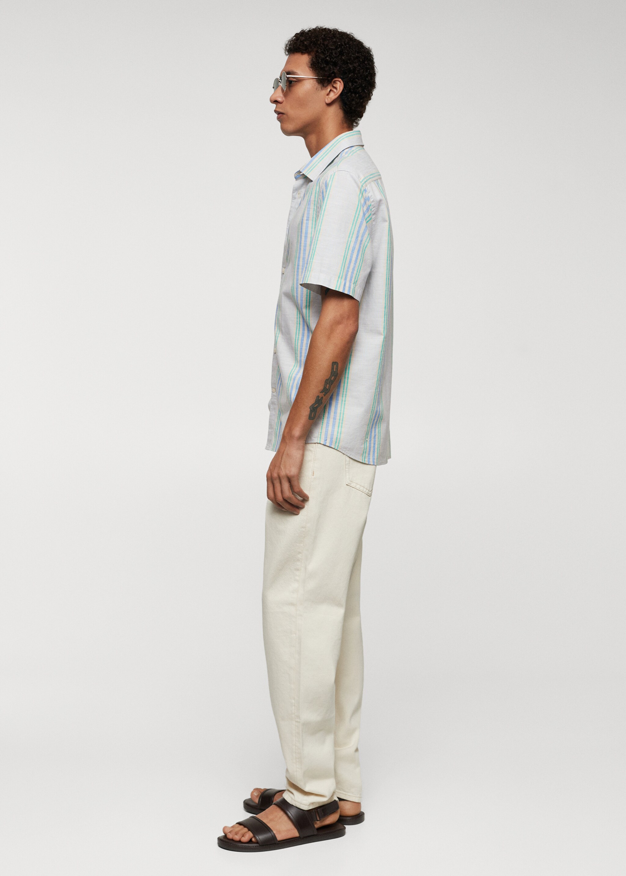 Camisa regular fit algodón estampada - Detalle del artículo 2