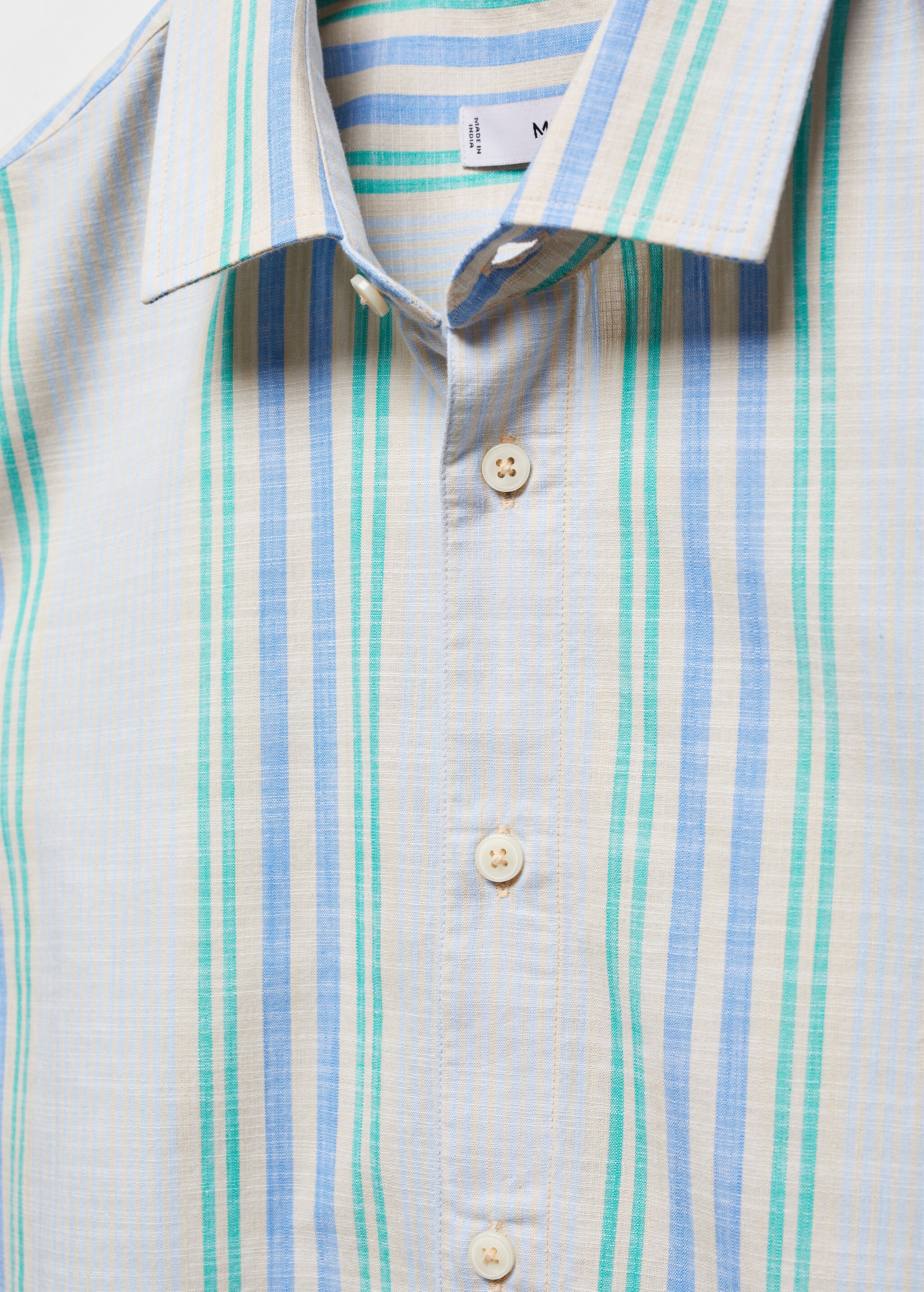 Regular-fit printed cotton shirt - Details of the article 8