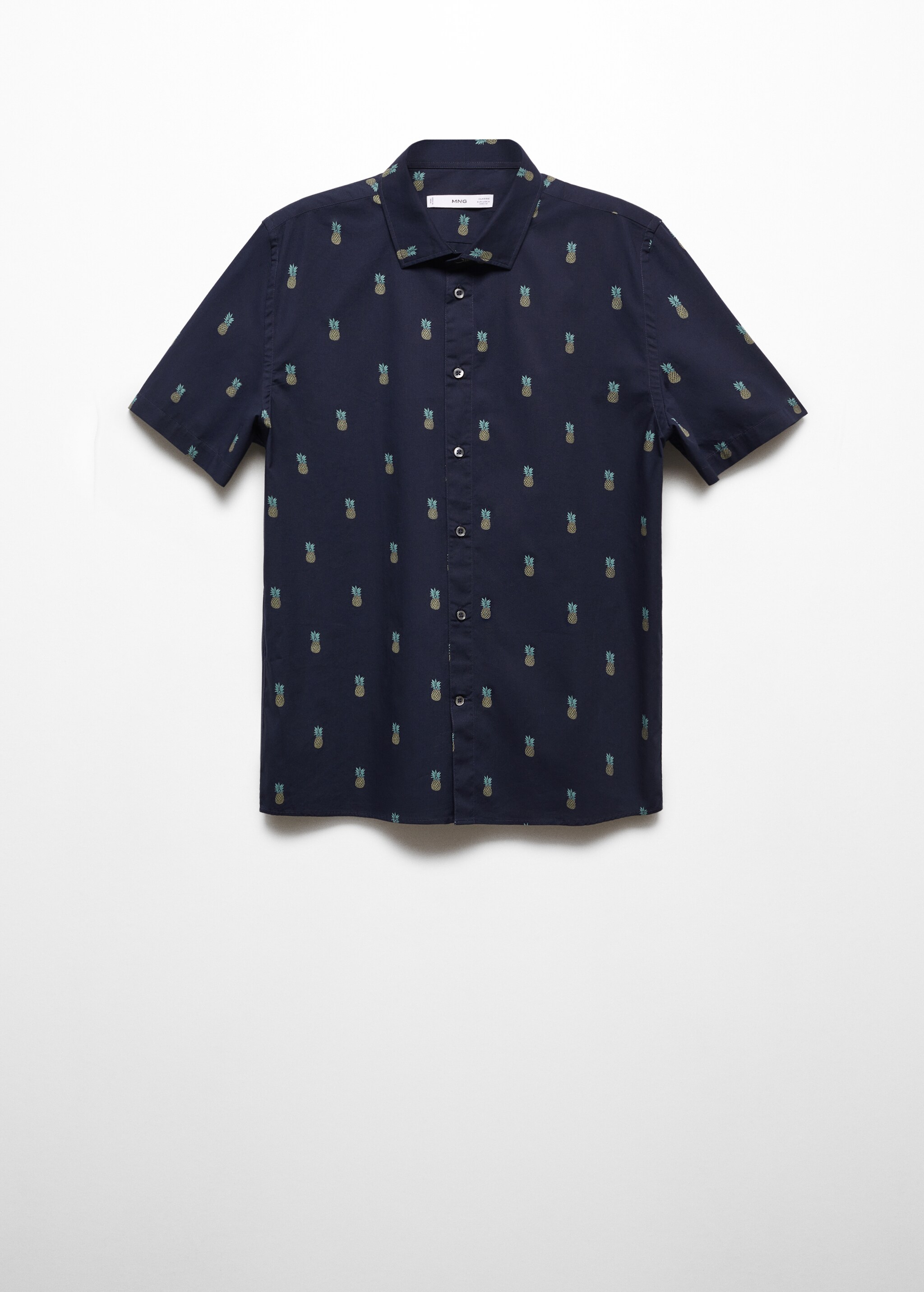 Camisa de 100% algodão com estampado de ananases - Artigo sem modelo