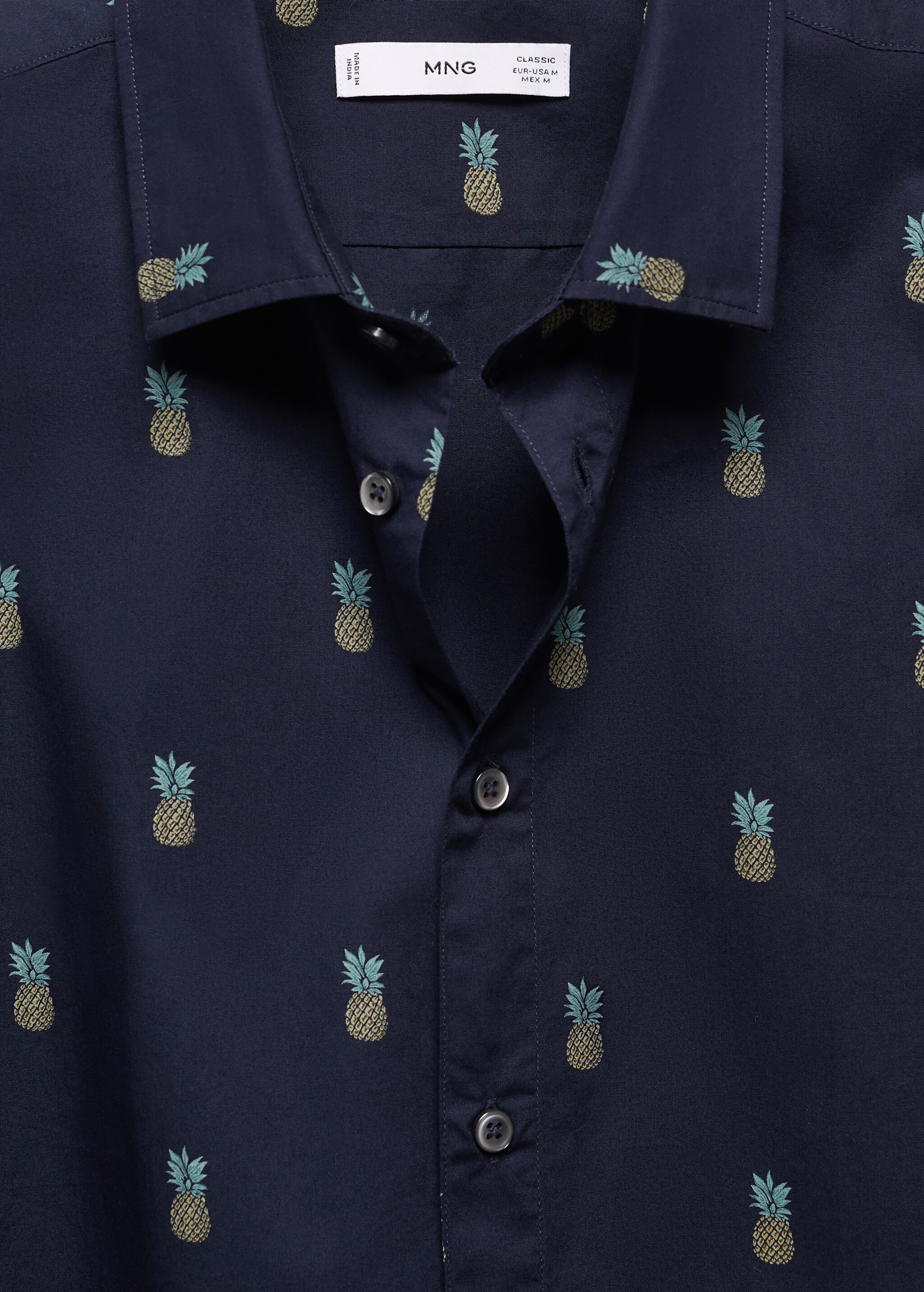 100% cotton shirt with pineapple print - Details of the article 8