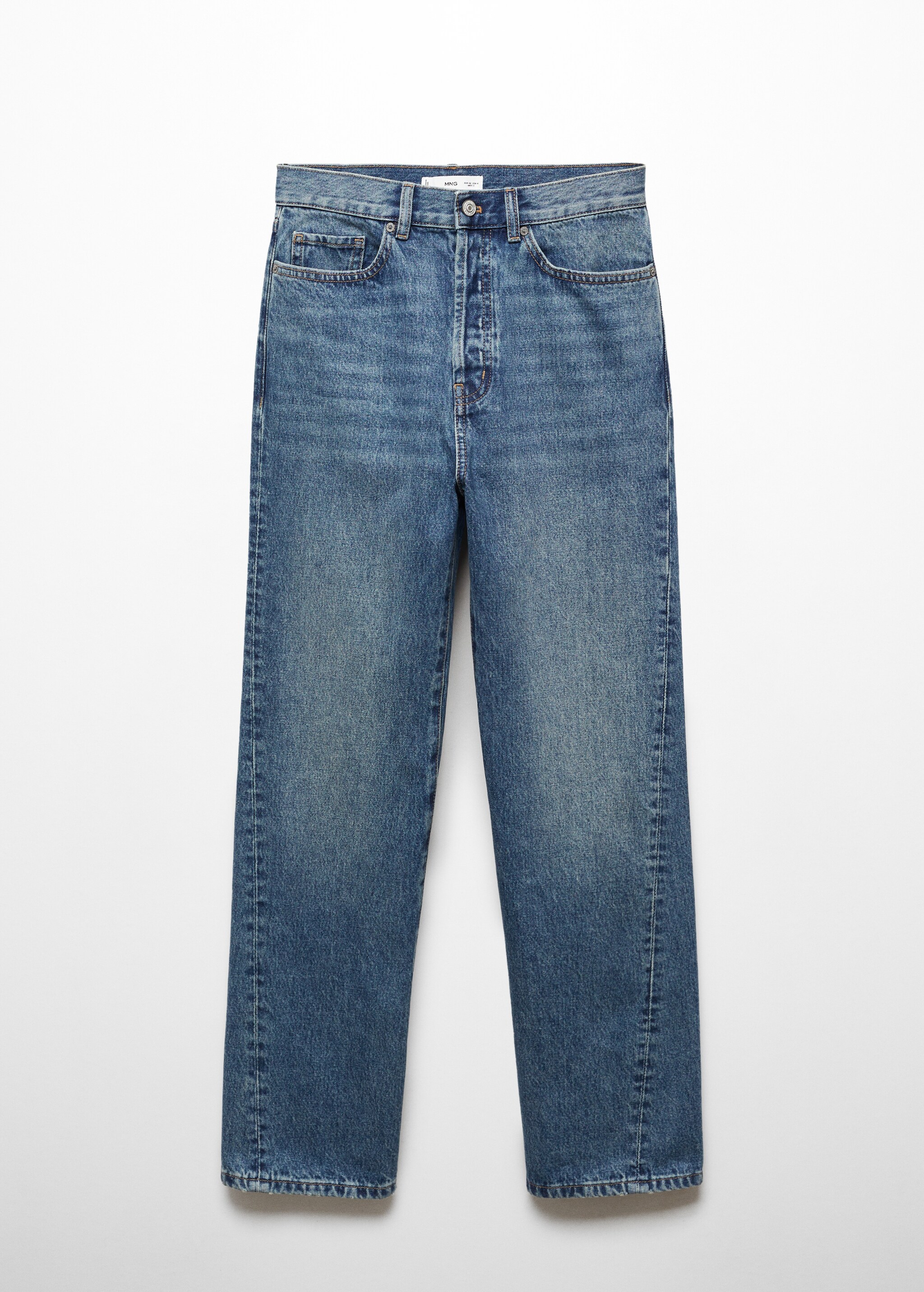 Прямые джинсы с диагональными швами - Изделие без модели