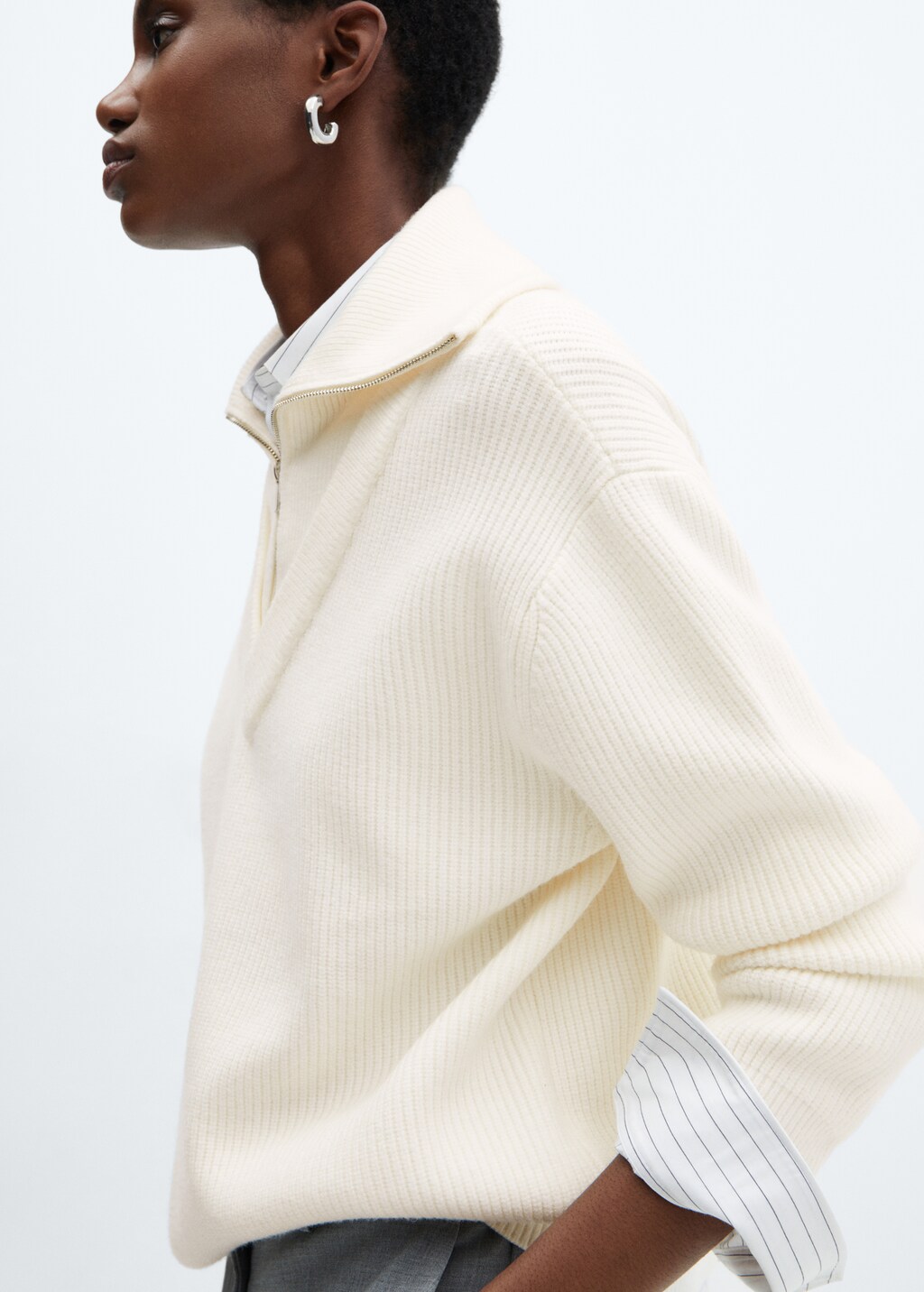 Zip neck jumper | MANGO China