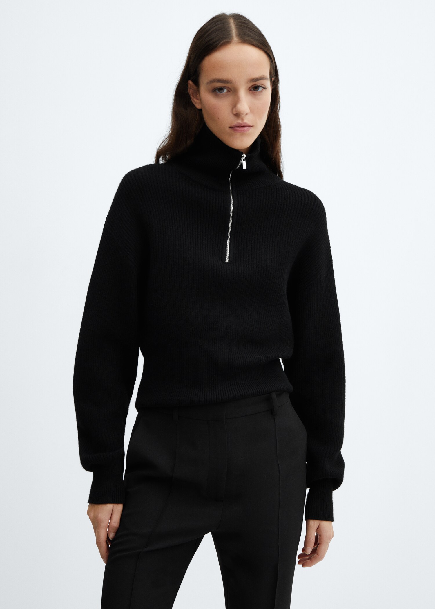 Zip neck jumper - Medium plane