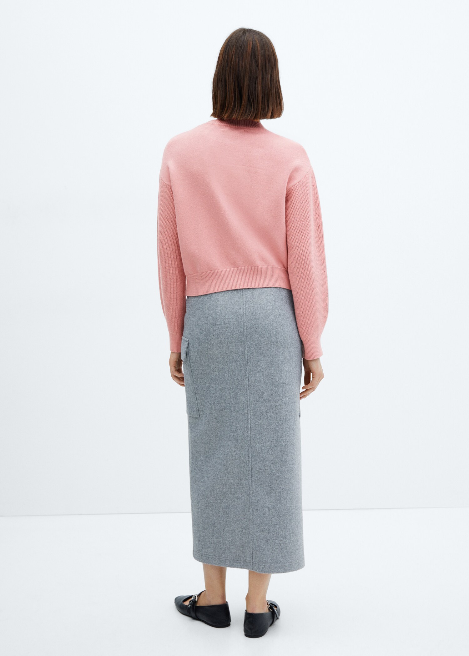 Pull-over maille col rond - Verso de l’article