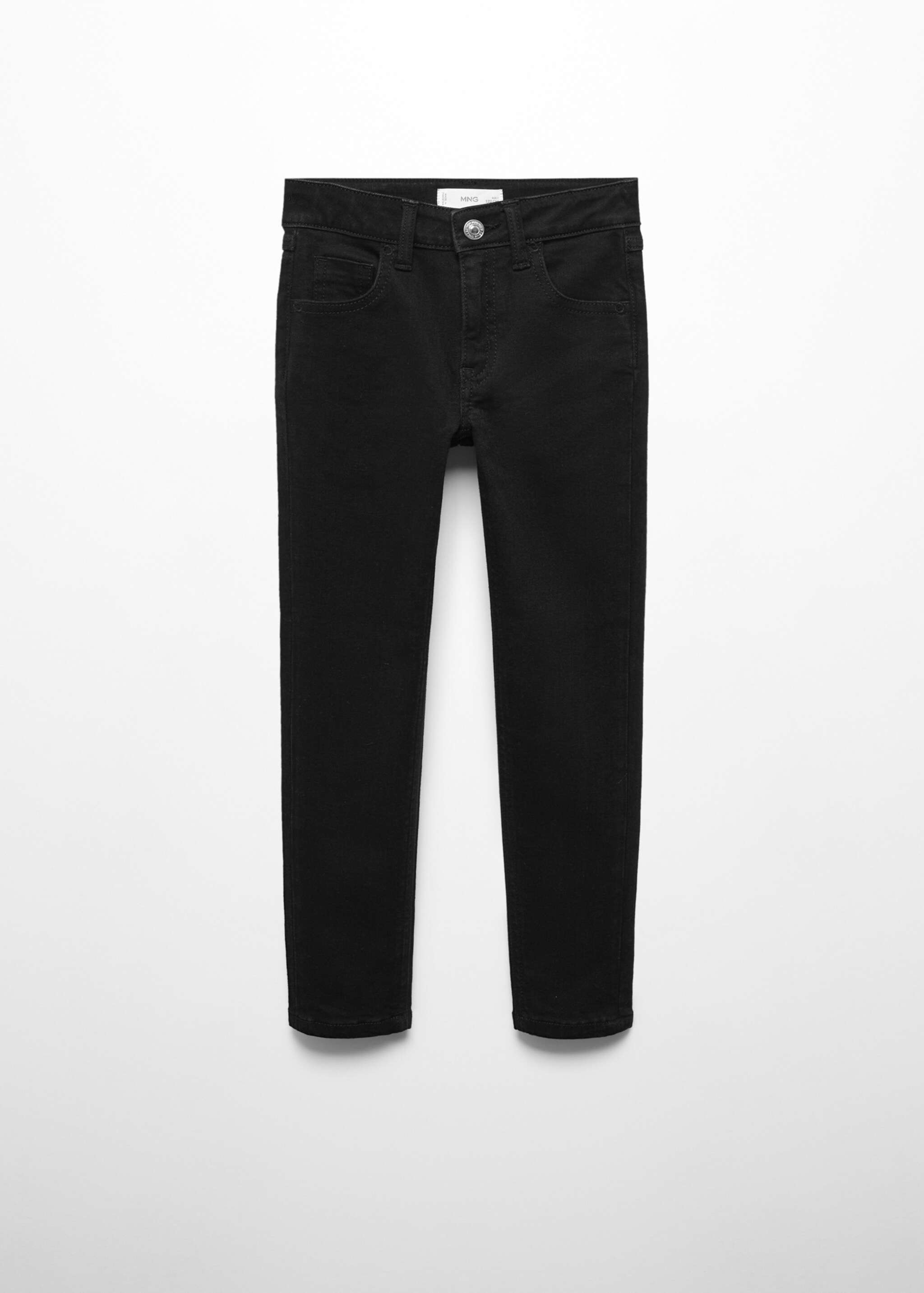 코튼 스키니 진 - 모델 없는 상품, Black denim. Ref: 67050465-00.